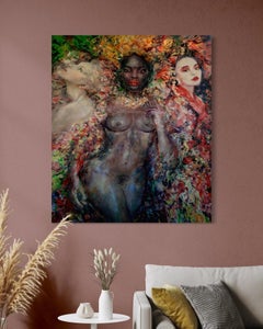 The Goddesses of Luck, Portrait Figurative Art Original oil Painting