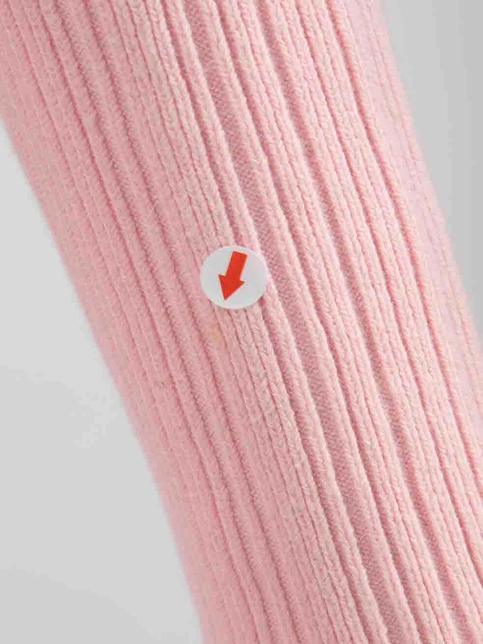 Women's ANNA QUAN Pink Rib Knit Midi Dress Size XL For Sale