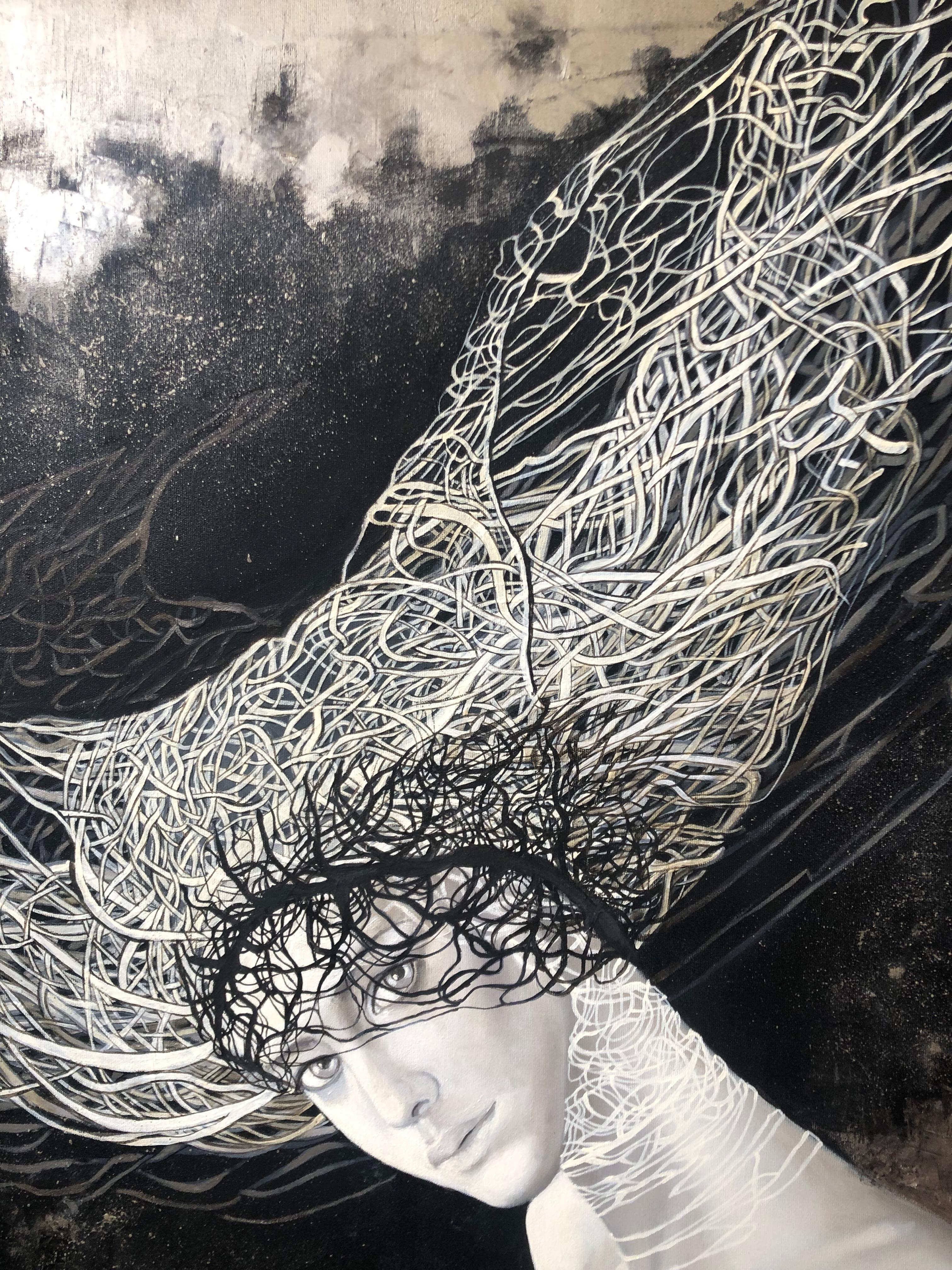 Arachne-Spinne – Painting von Anna Raczka