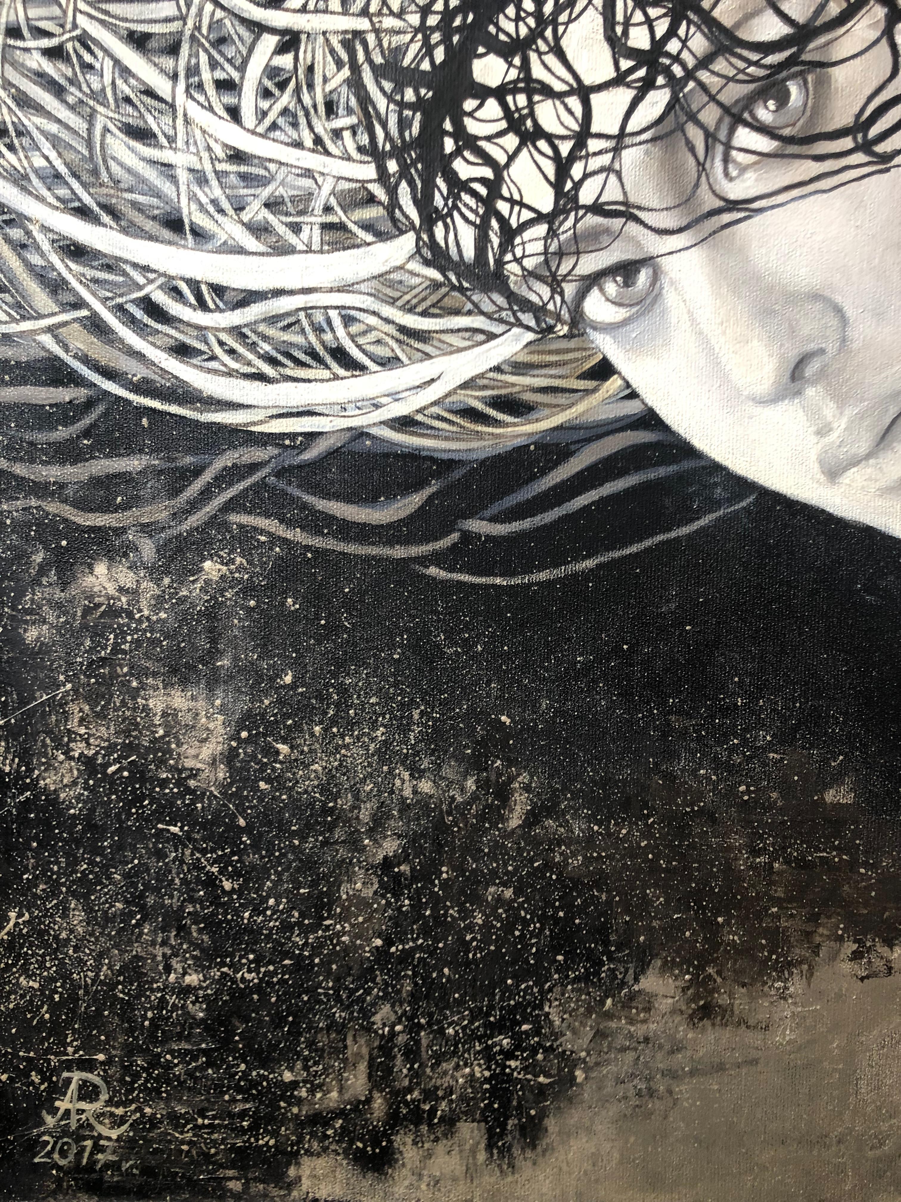 Arachne-Spinne (Zeitgenössisch), Painting, von Anna Raczka