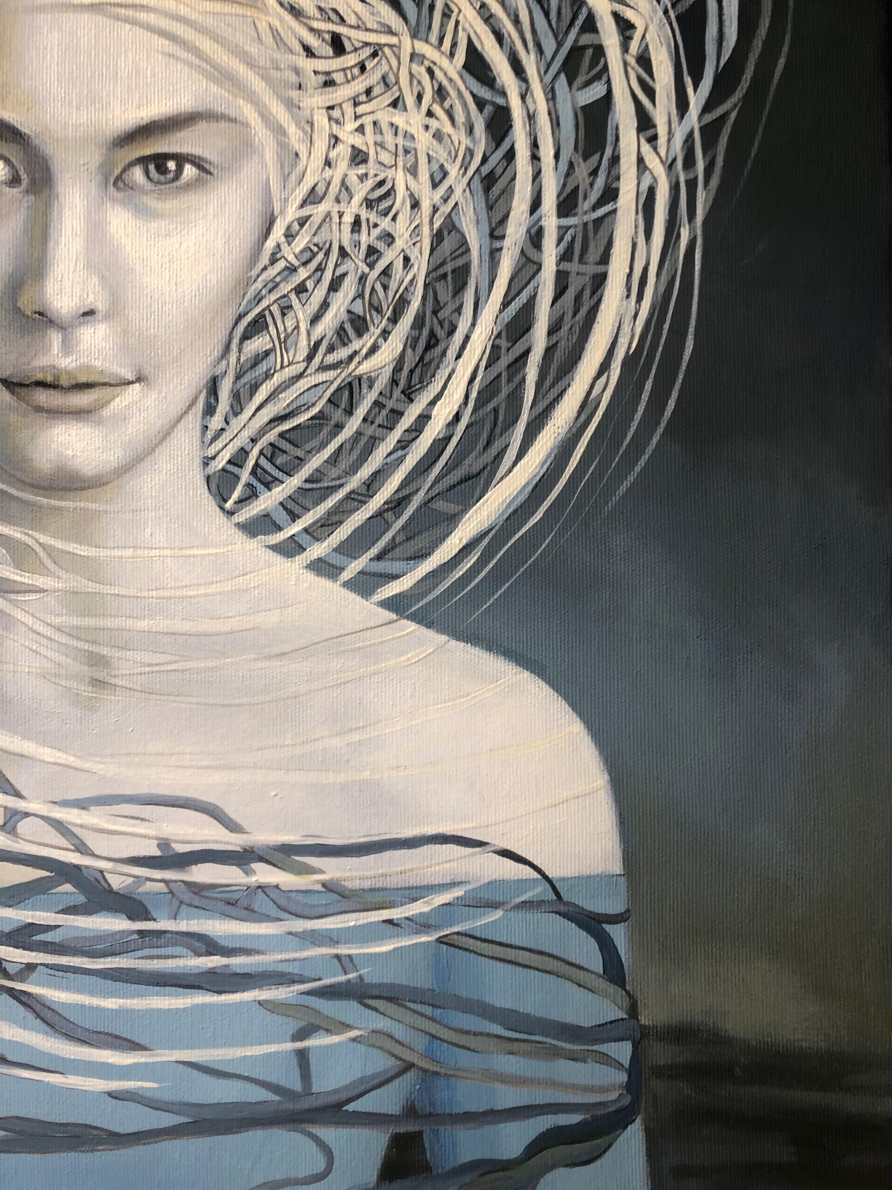 
Non posso dirti tutto
Artista firmato e intitolato.
Anna Raczka è un'artista contemporanea polacca.  Dal 2010 dipinge e disegna a tempo pieno. Per qualche tempo si è occupata di design grafico, ceramica, design di abbigliamento e altre forme di