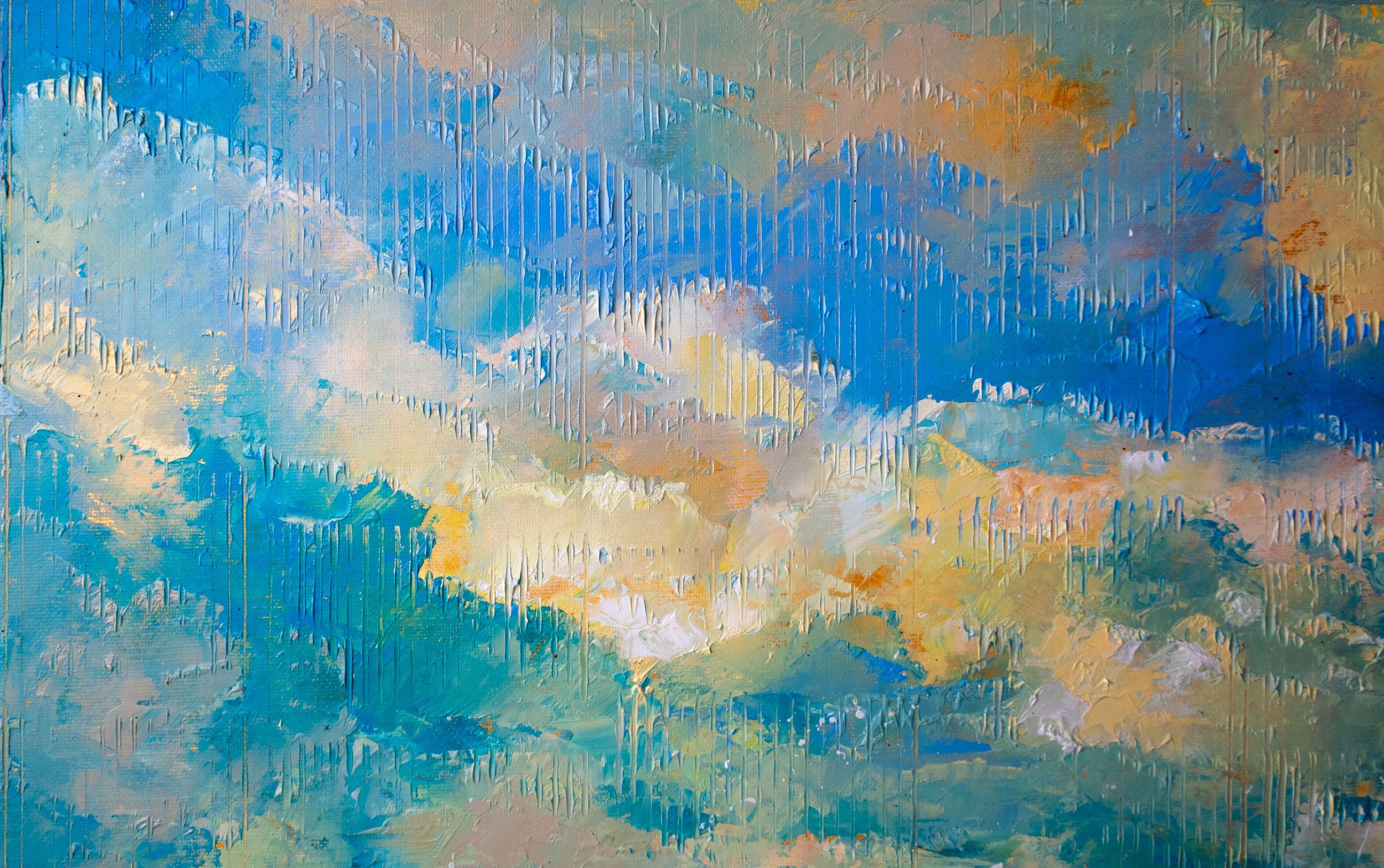 Somewhere Beyond the Wind, Gemälde, Öl auf Leinwand (Abstrakter Expressionismus), Painting, von Anna Ravliuc-Bloomfield