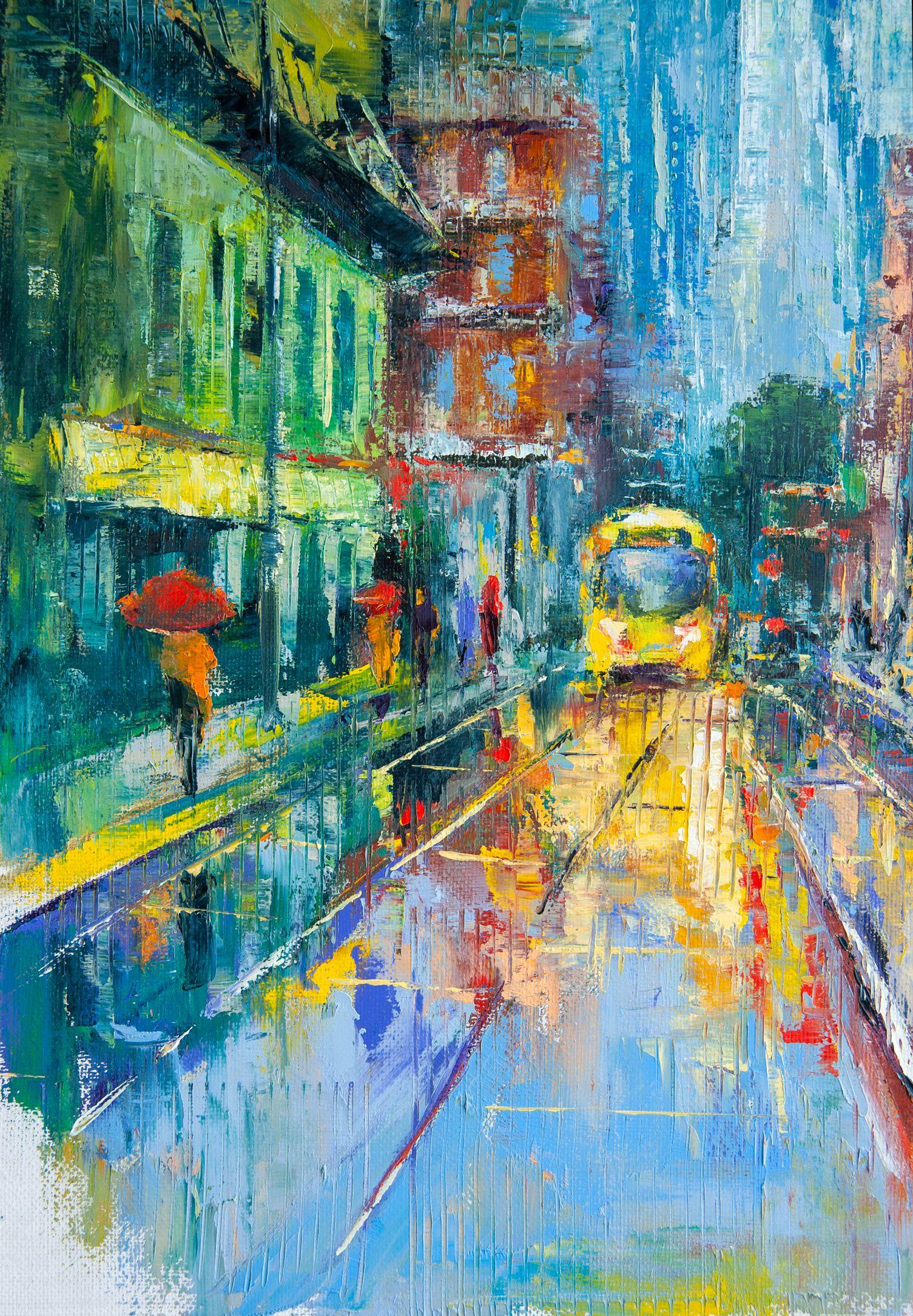 Urban Allure, Painting, Oil on Canvas For Sale 3