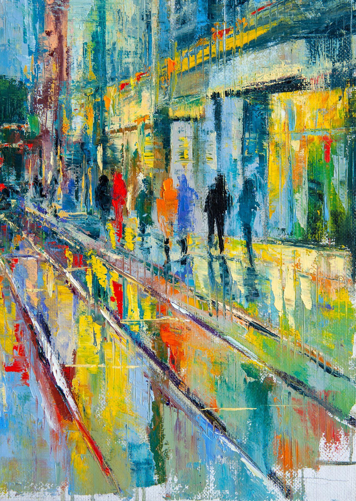 Urban Allure, Painting, Oil on Canvas For Sale 4