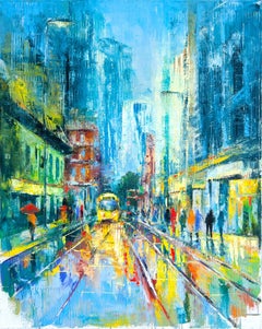 Urban Allure, Painting, Oil on Canvas