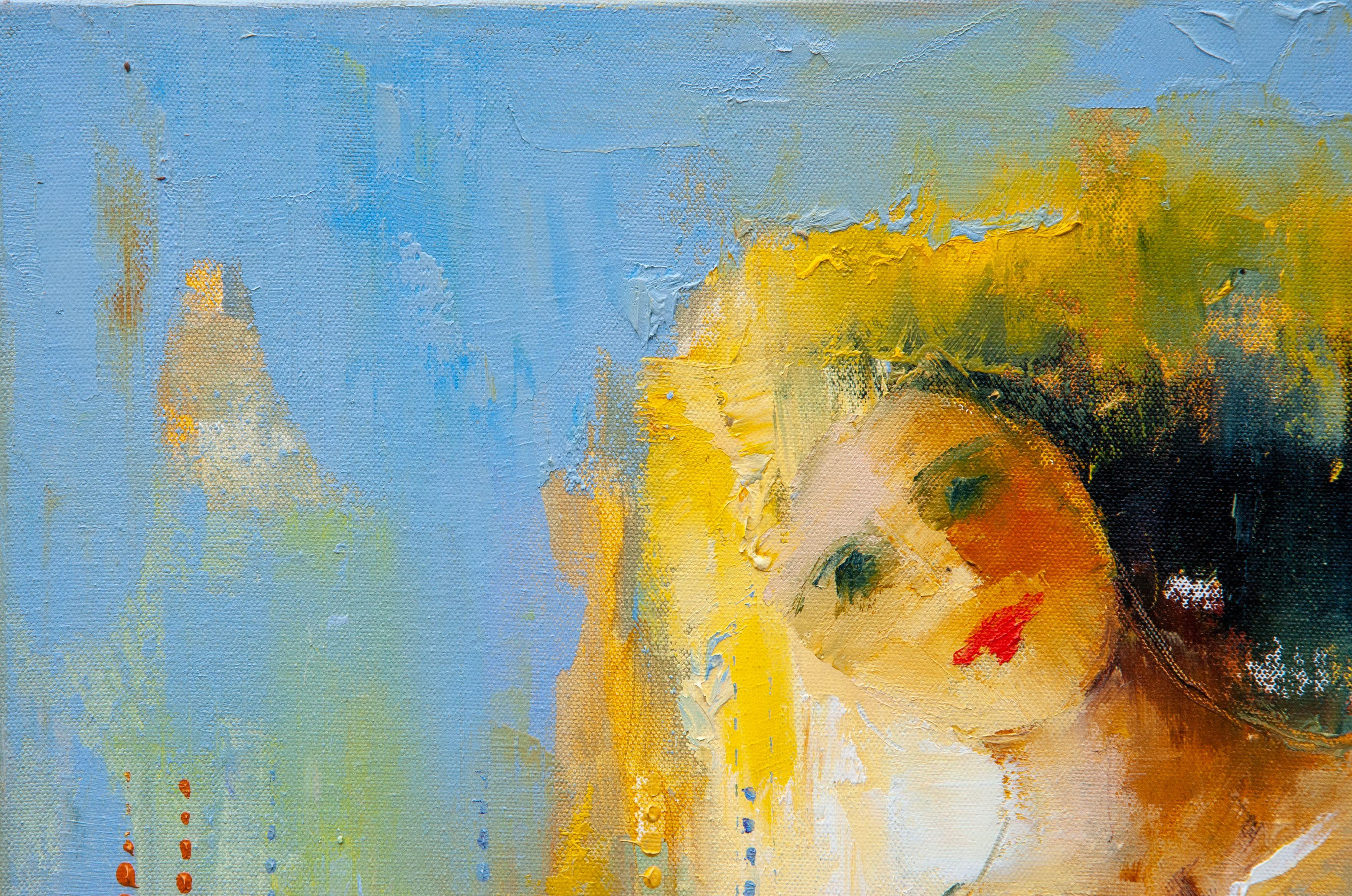 Eres mi melodía, Pintura, Óleo sobre lienzo - Painting Impresionista de Anna Ravliuc-Bloomfield
