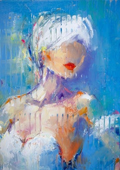 Modern ballerina, Painting, Oil on Canvas