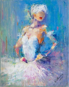 Modern ballerina, Painting, Oil on Canvas