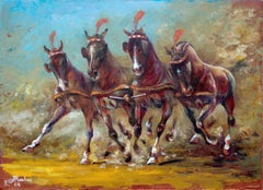 Quadriga, Painting, Oil on Canvas