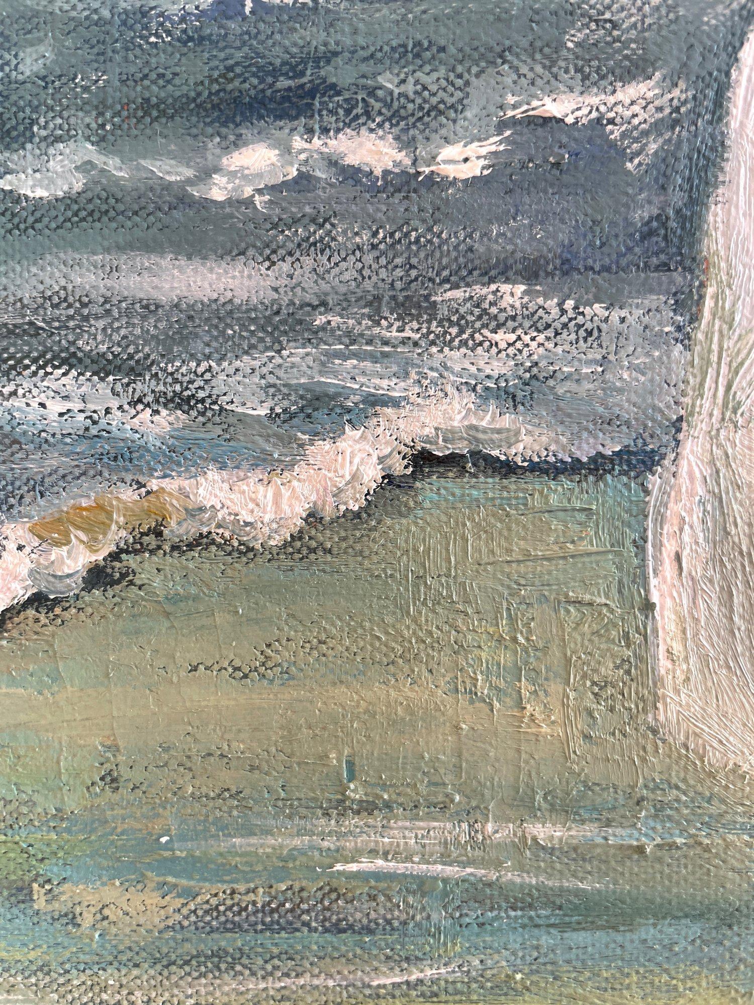 Catturare le onde - Painting Impressionismo americano di Anna Reznikova