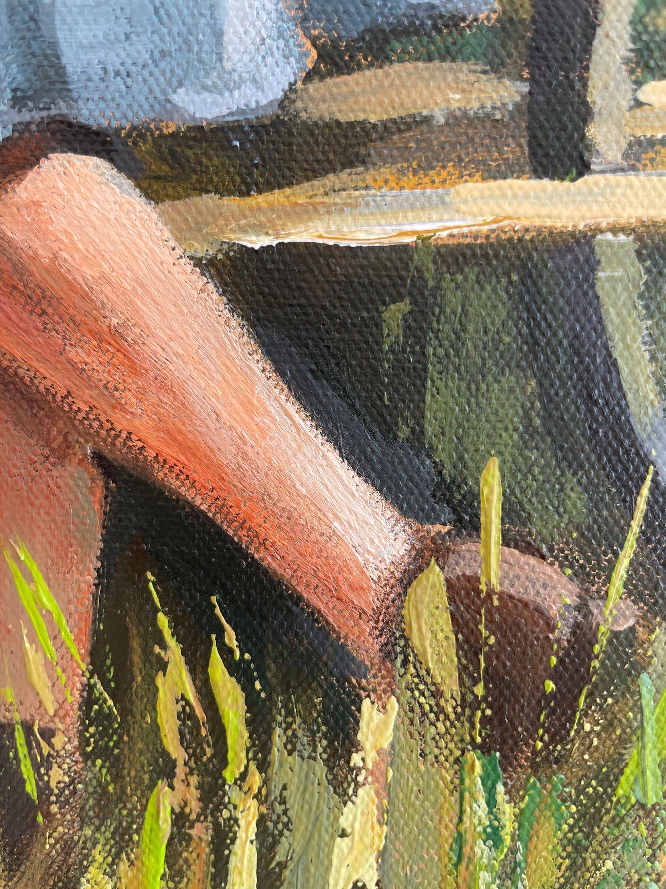 Fine dell'estate - Interior Painting Marrone di Anna Reznikova