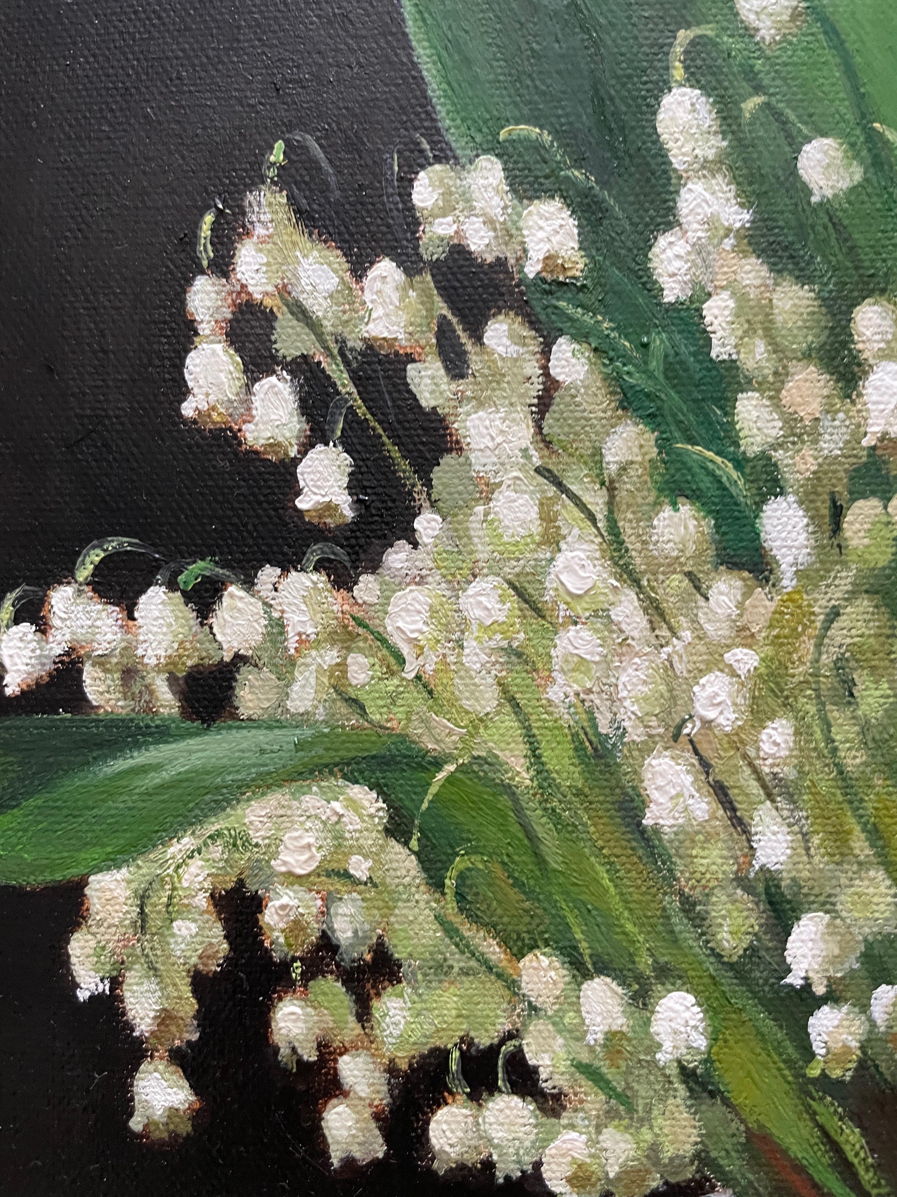 Lilies of the valley - Painting by Anna Reznikova