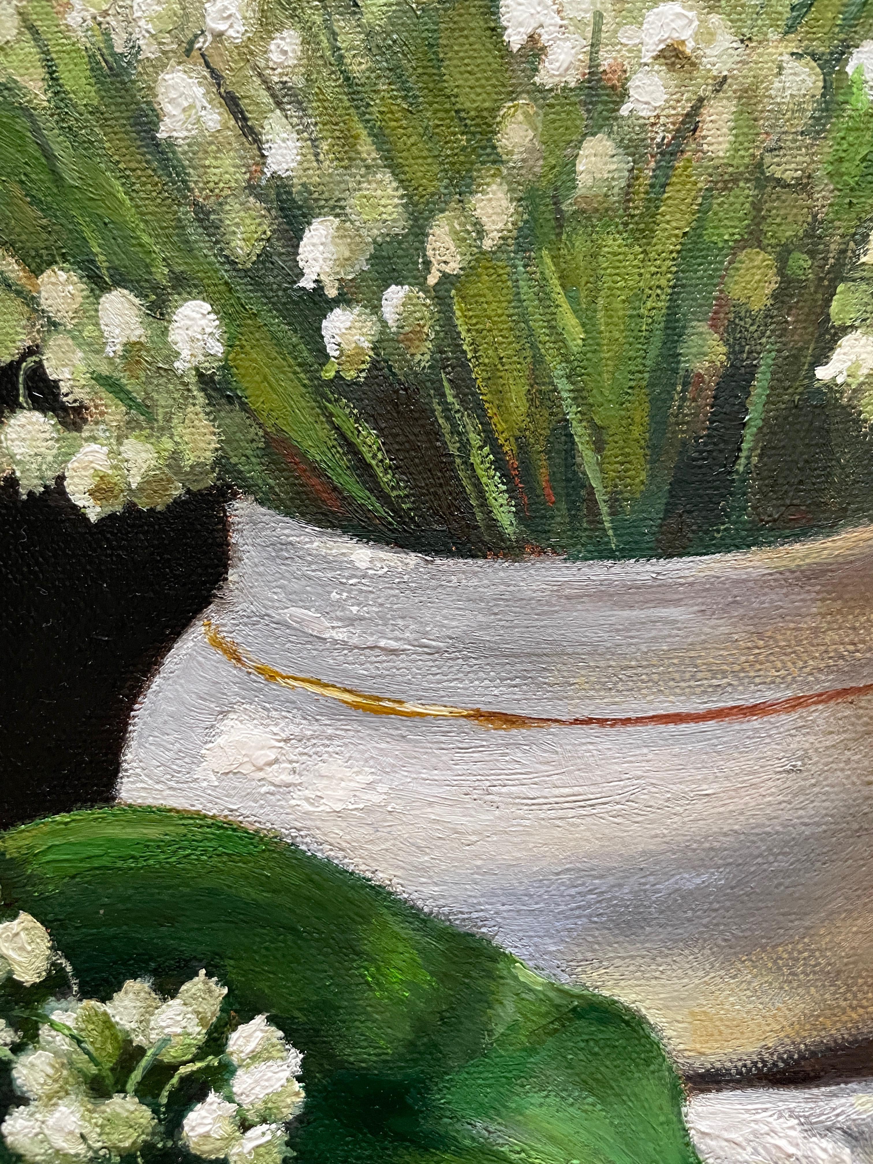 lily of the valley oil painting