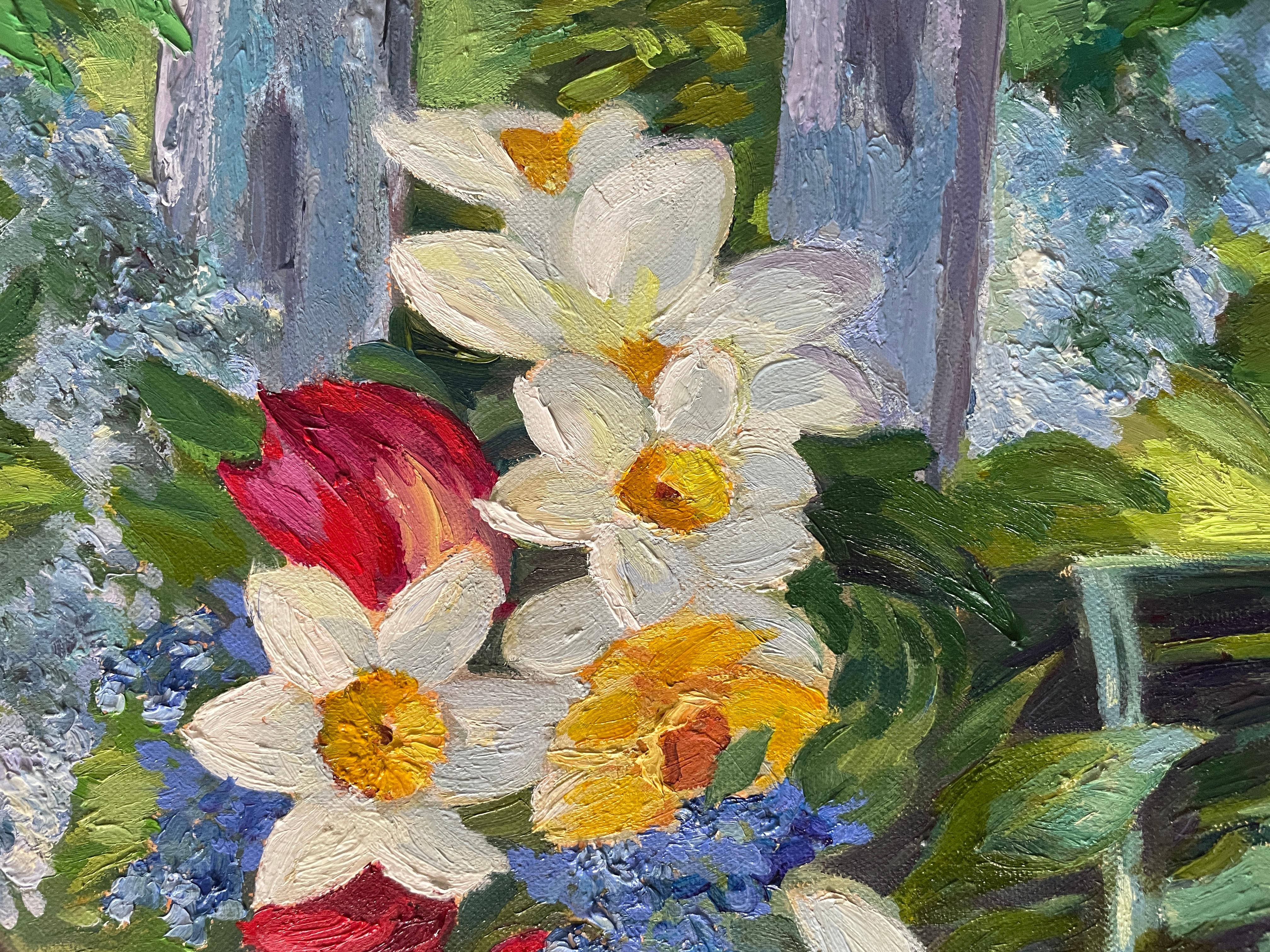 Spring Bouquet - American Impressionist Painting by Anna Reznikova