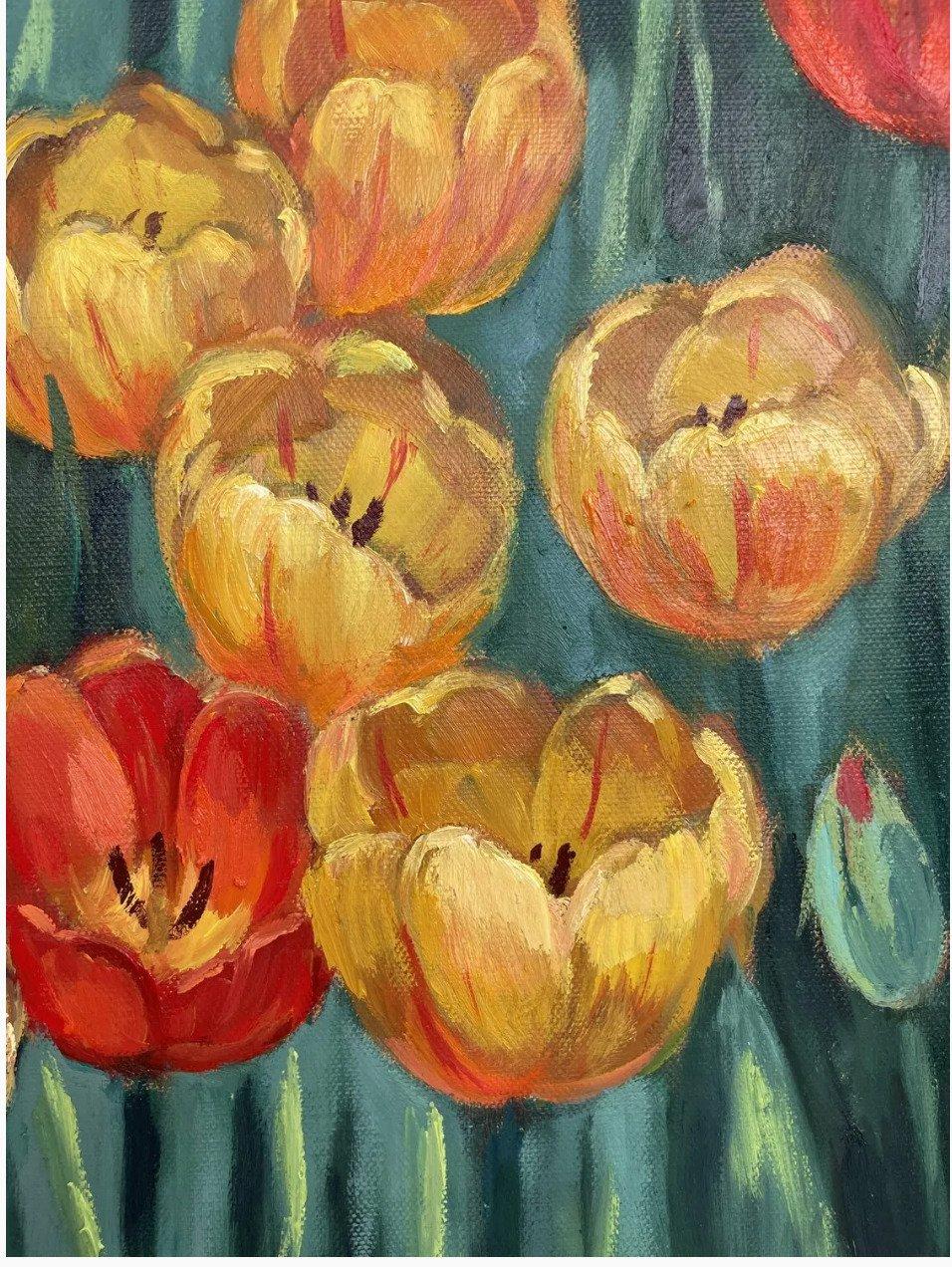 Spring Melody - American Impressionist Painting by Anna Reznikova
