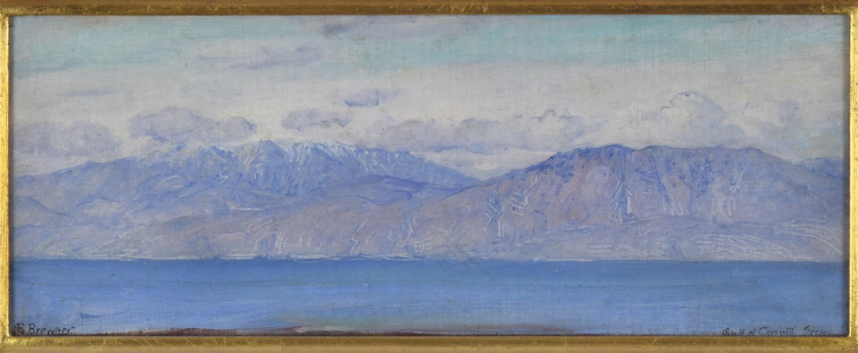 Gulf of Corinth Scene - Painting by Anna Richards Brewster