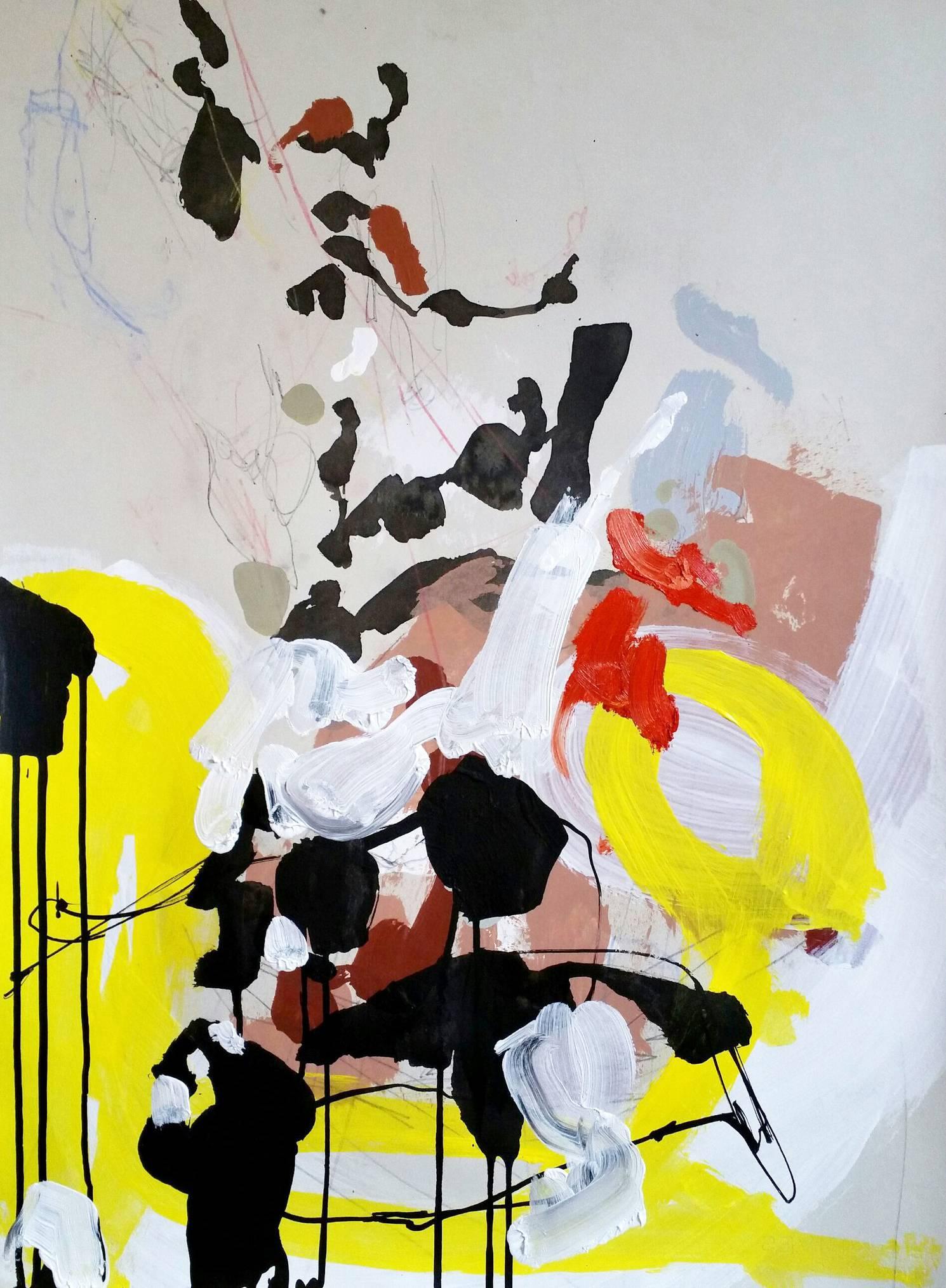 Anna Schuleit Haber Abstract Painting - Electrologe