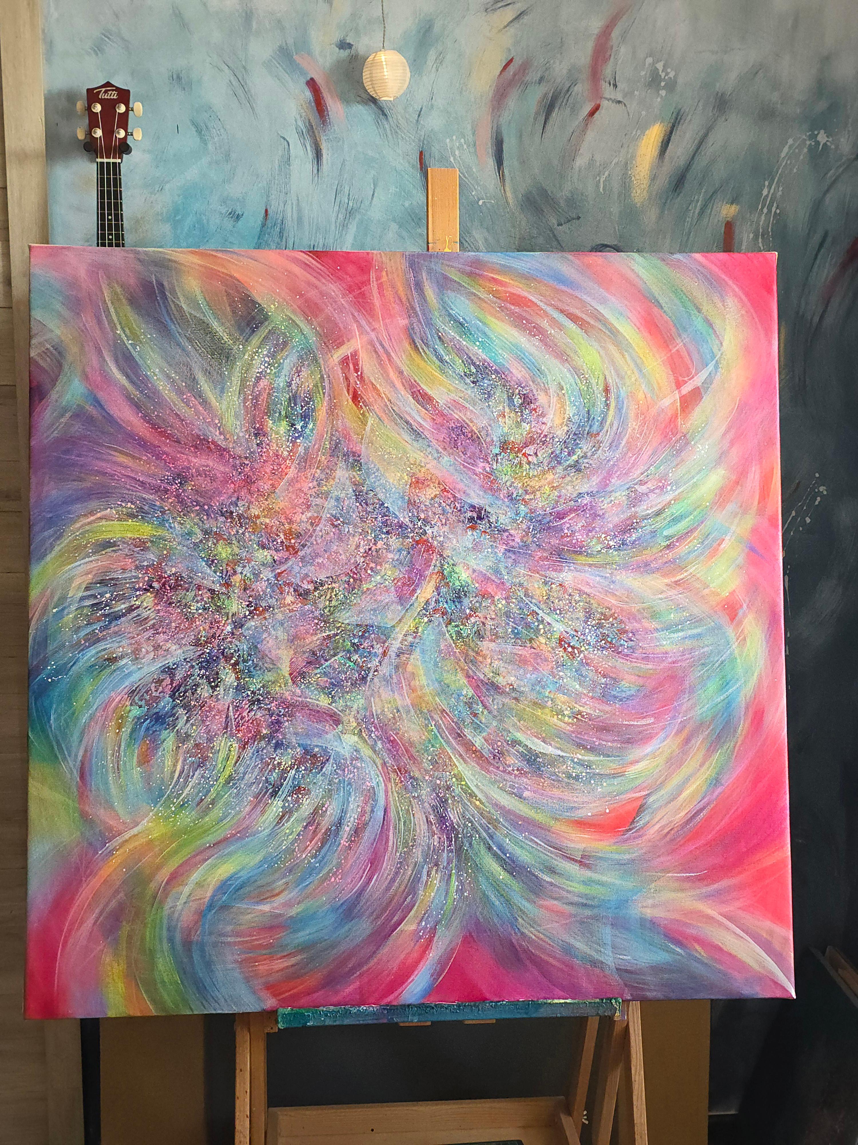 Kristalline Seele – Painting von Anna Selina