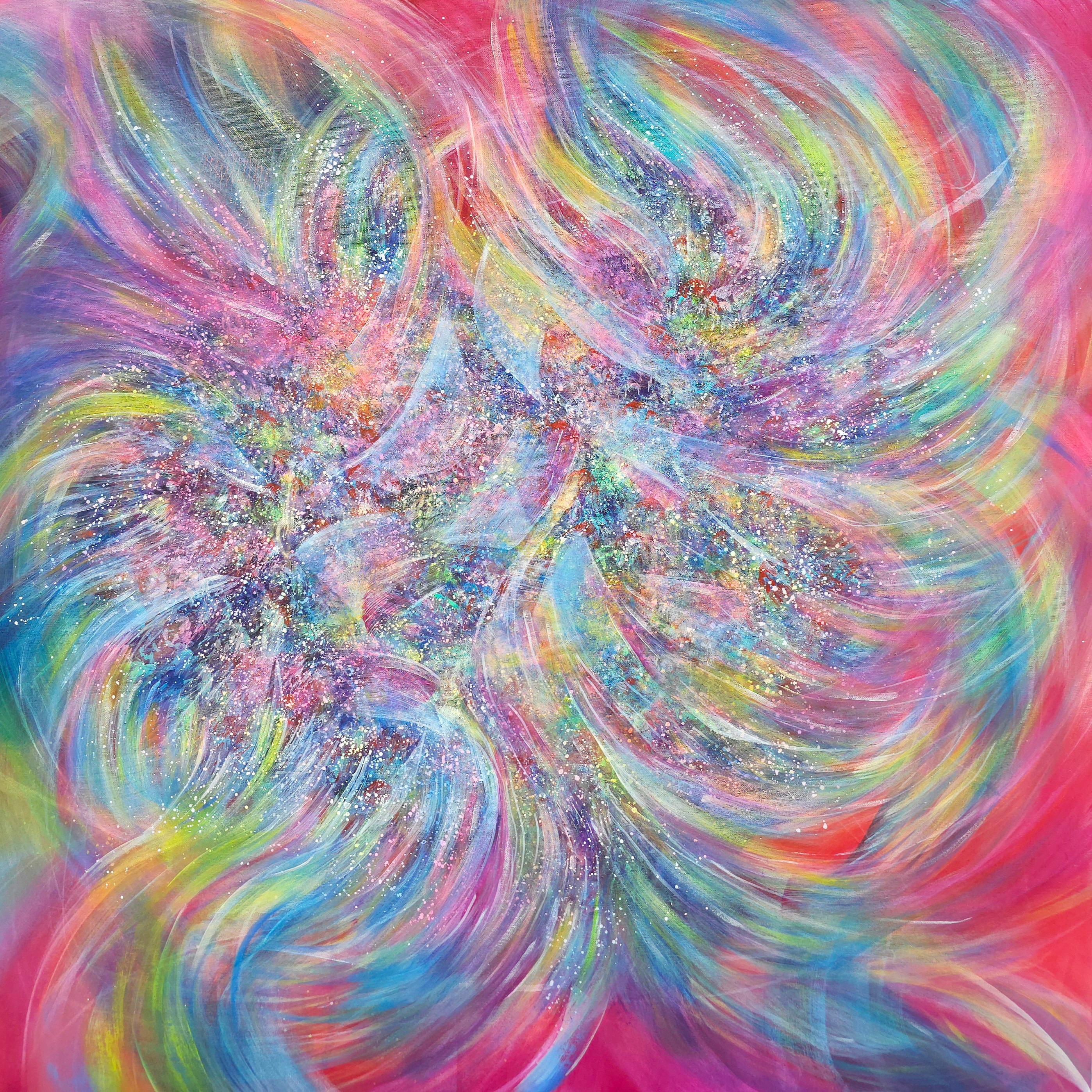 Anna Selina Abstract Painting – Kristalline Seele