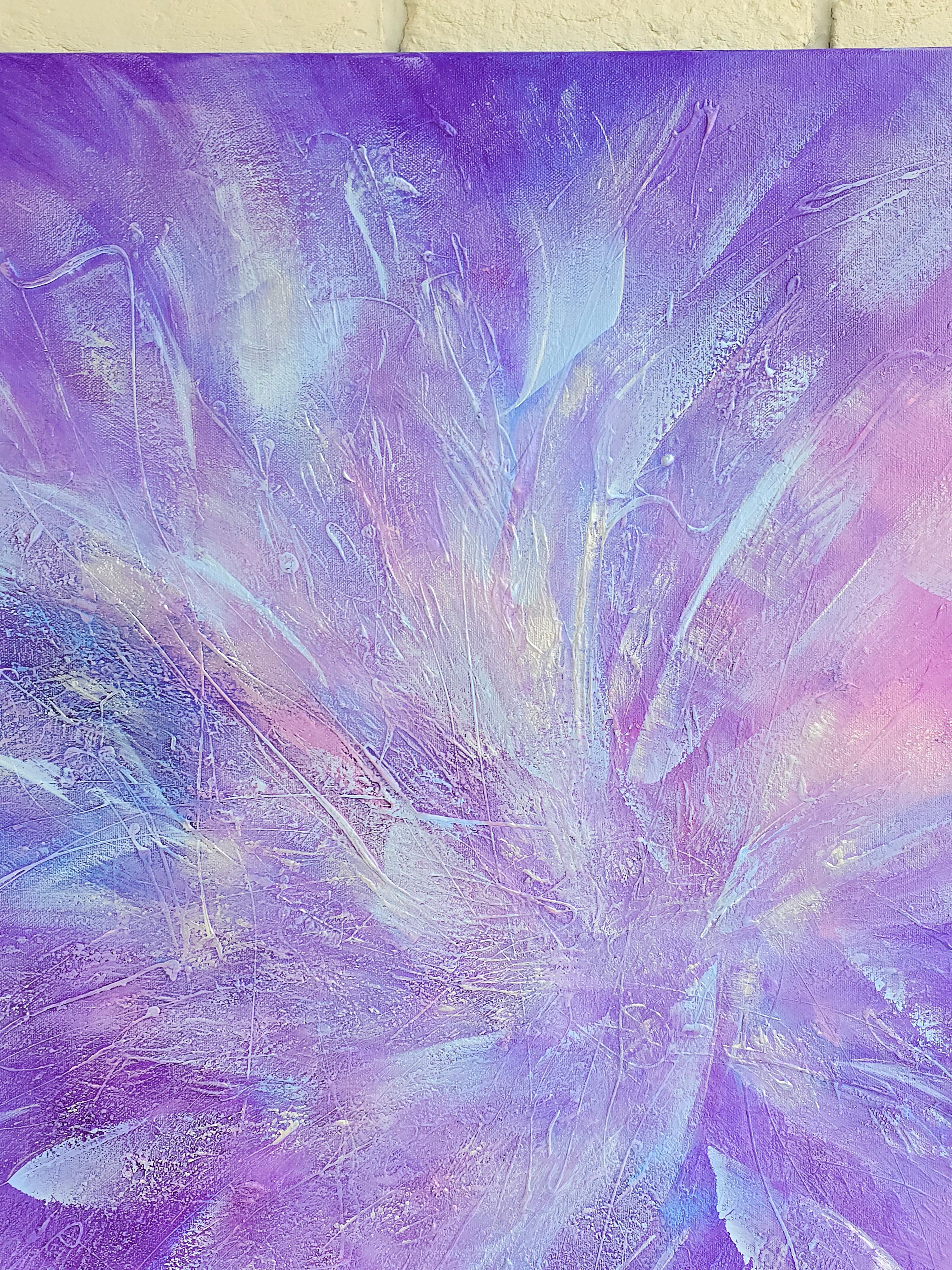 Alla ricerca di Shambhala, Moderna  Pittura astratta 100x100cm di Anna Selina in vendita 1