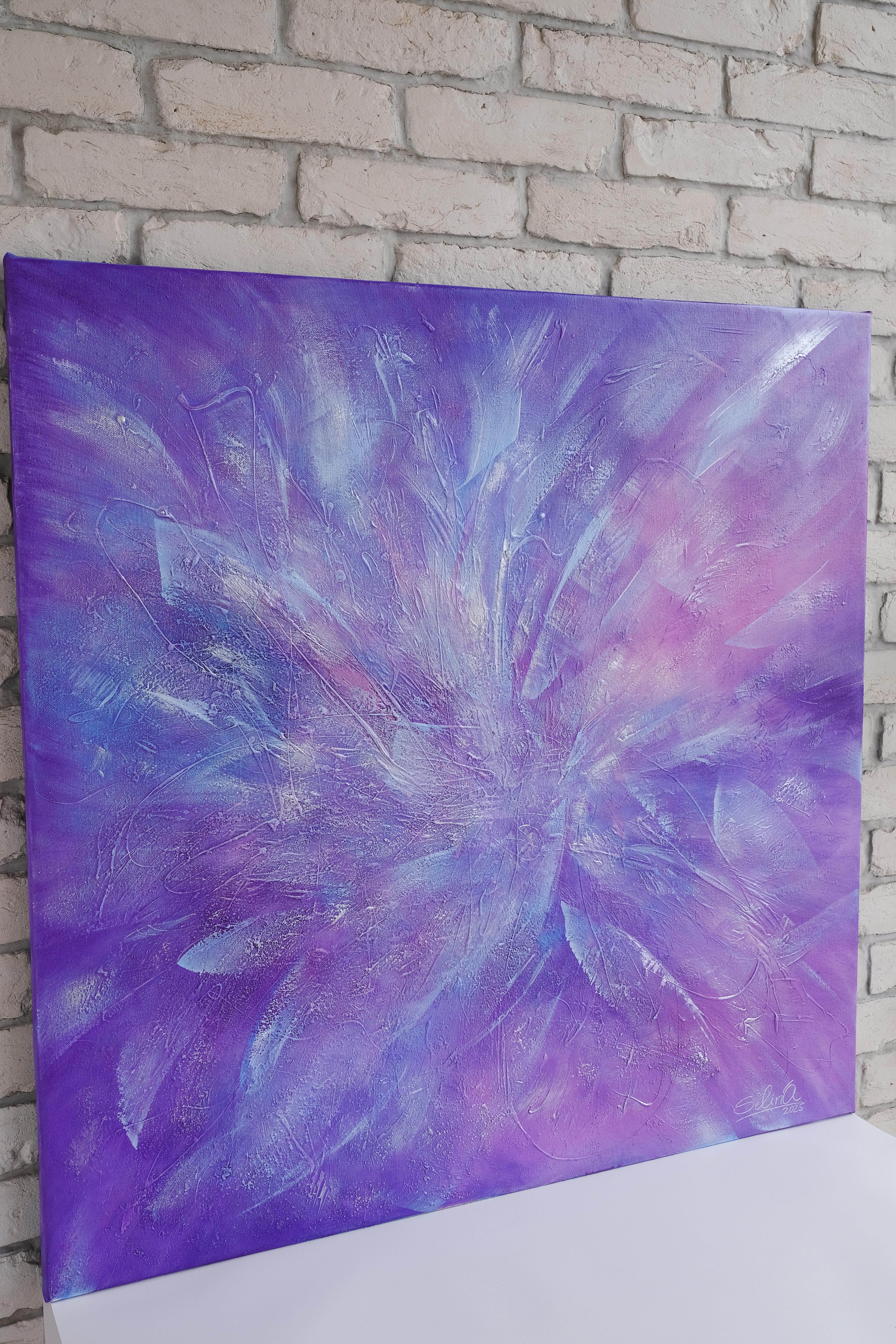 Alla ricerca di Shambhala, Moderna  Pittura astratta 100x100cm di Anna Selina in vendita 3