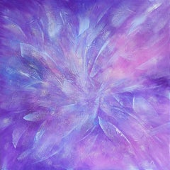 Alla ricerca di Shambhala, Moderna  Pittura astratta 100x100cm di Anna Selina
