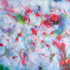 Innere Kraft. Contemporary Colorful Abstract Painting 100x100cm von Anna Selina