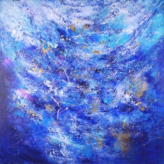 My Ocean. Modern Abstract landscape Painting 70x70cm by Anna Selina