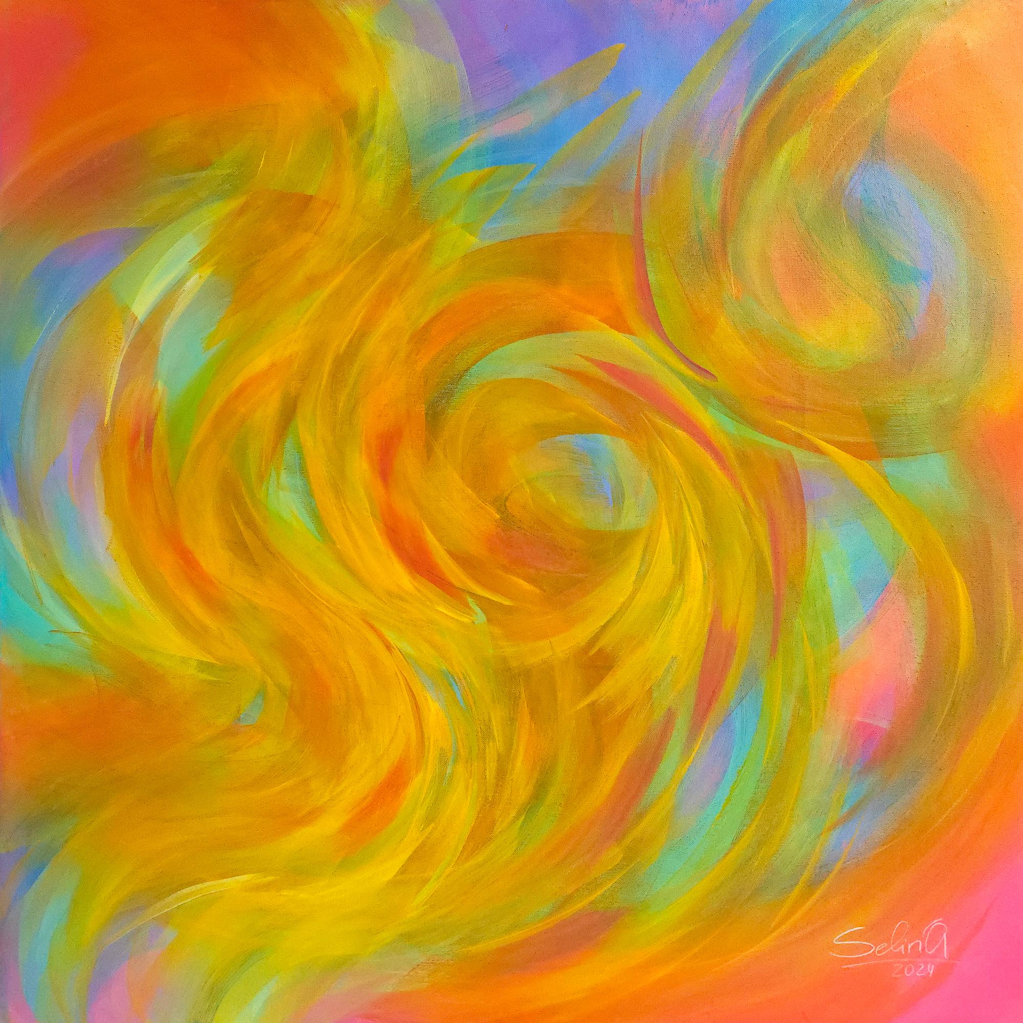 Si tratta di un'opera molto spirituale, ricca di sensi e di profondità. Questo quadro parla di nuovi significati, di quando si è pronti per una nuova fase della vita, è molto mistico e luminoso, ma non è un'opera di fantasia.  gentile e ben