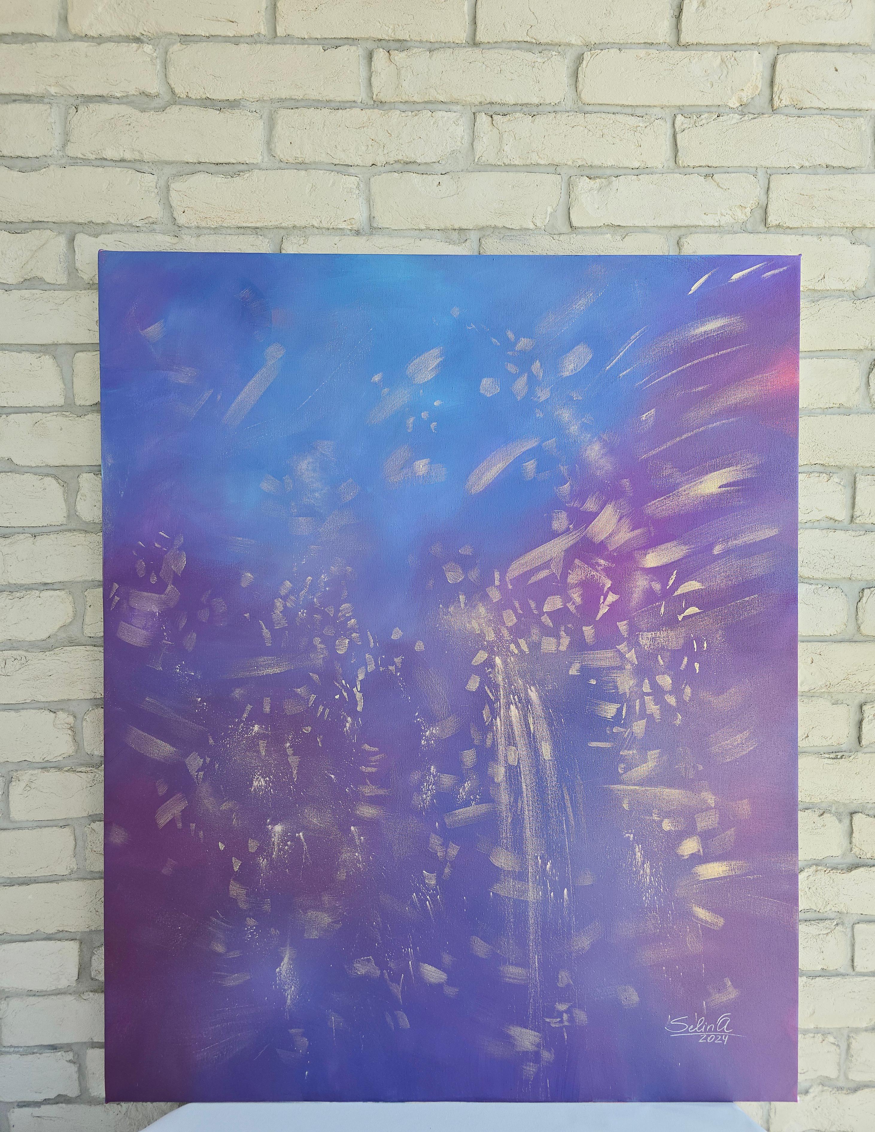 Radianza, quadro astratto Modern Color 110x90cm di Anna Selina in vendita 3
