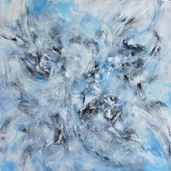 La renaissance de la puissance intérieure, peinture abstraite moderne 100x100cm d'Anna Selina
