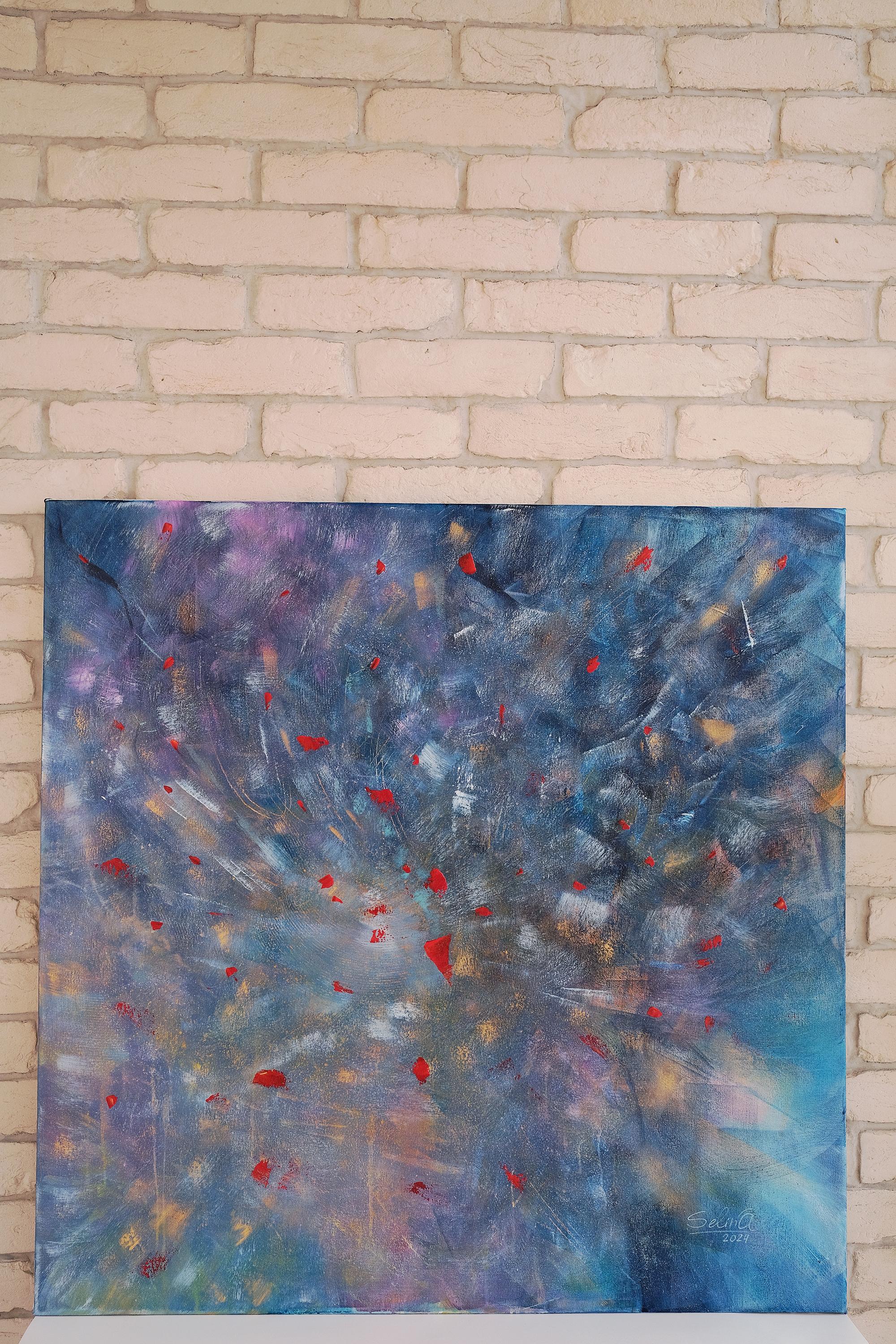 Relax, quadro astratto Modern Color 100x100cm di Anna Selina in vendita 4