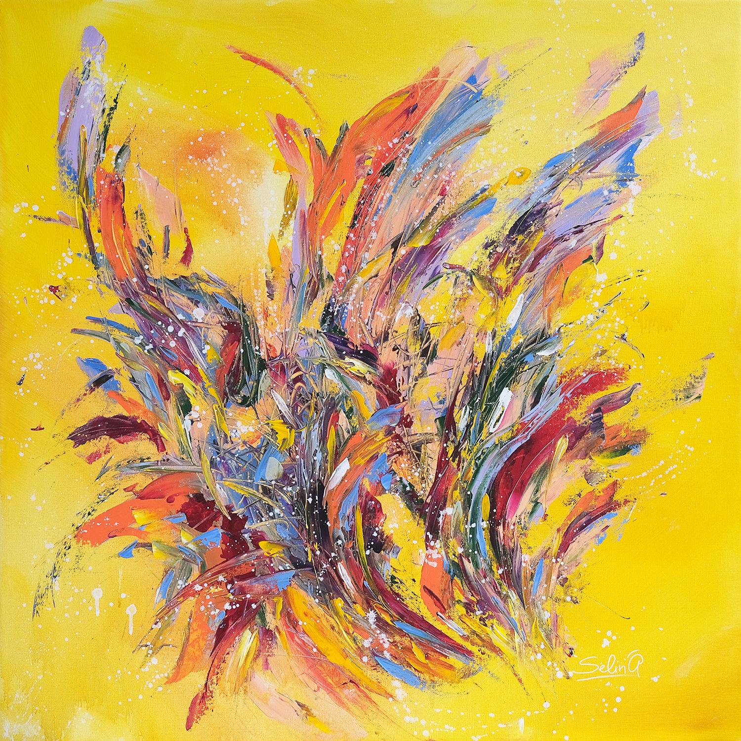 Cette peinture est si fraîche et optimiste, pleine de soleil et de l
odeur des fleurs des champs. C
est comme un rêve d
enfant, quand on est libre et plein d
espoirs, de joie de vivre. Le jaune est la couleur de nos souhaits, du goût de la vie, de