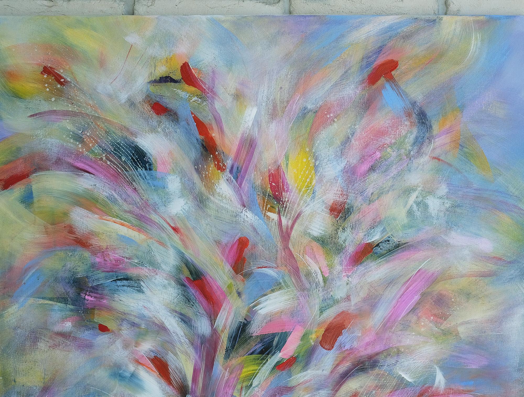 Gioia d'estate, quadro astratto Modern Color 110x90cm di Anna Selina 2