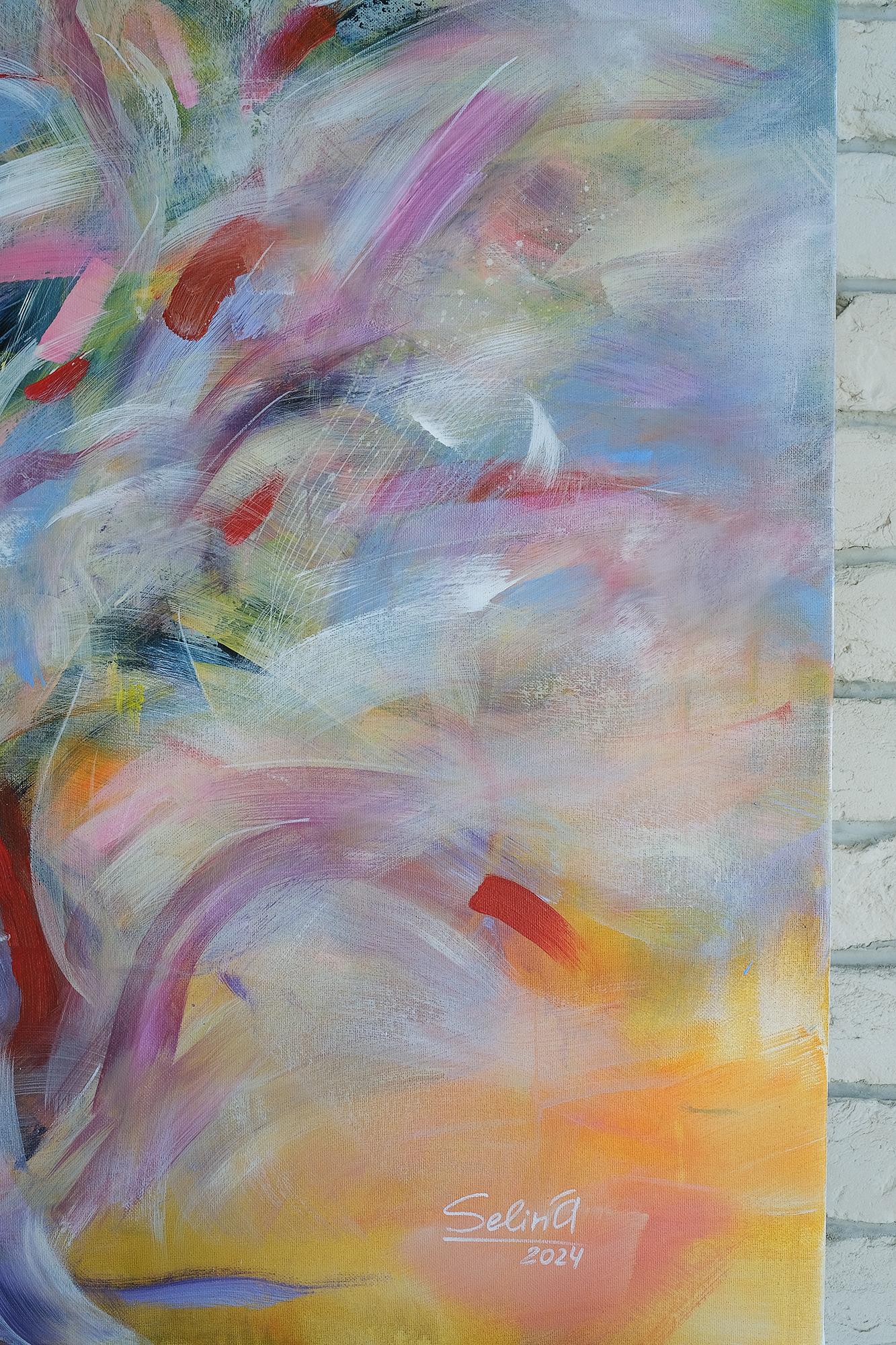 Gioia d'estate, quadro astratto Modern Color 110x90cm di Anna Selina 3