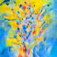 Pittura astratta Modern Color 100x100cm di Anna Selina