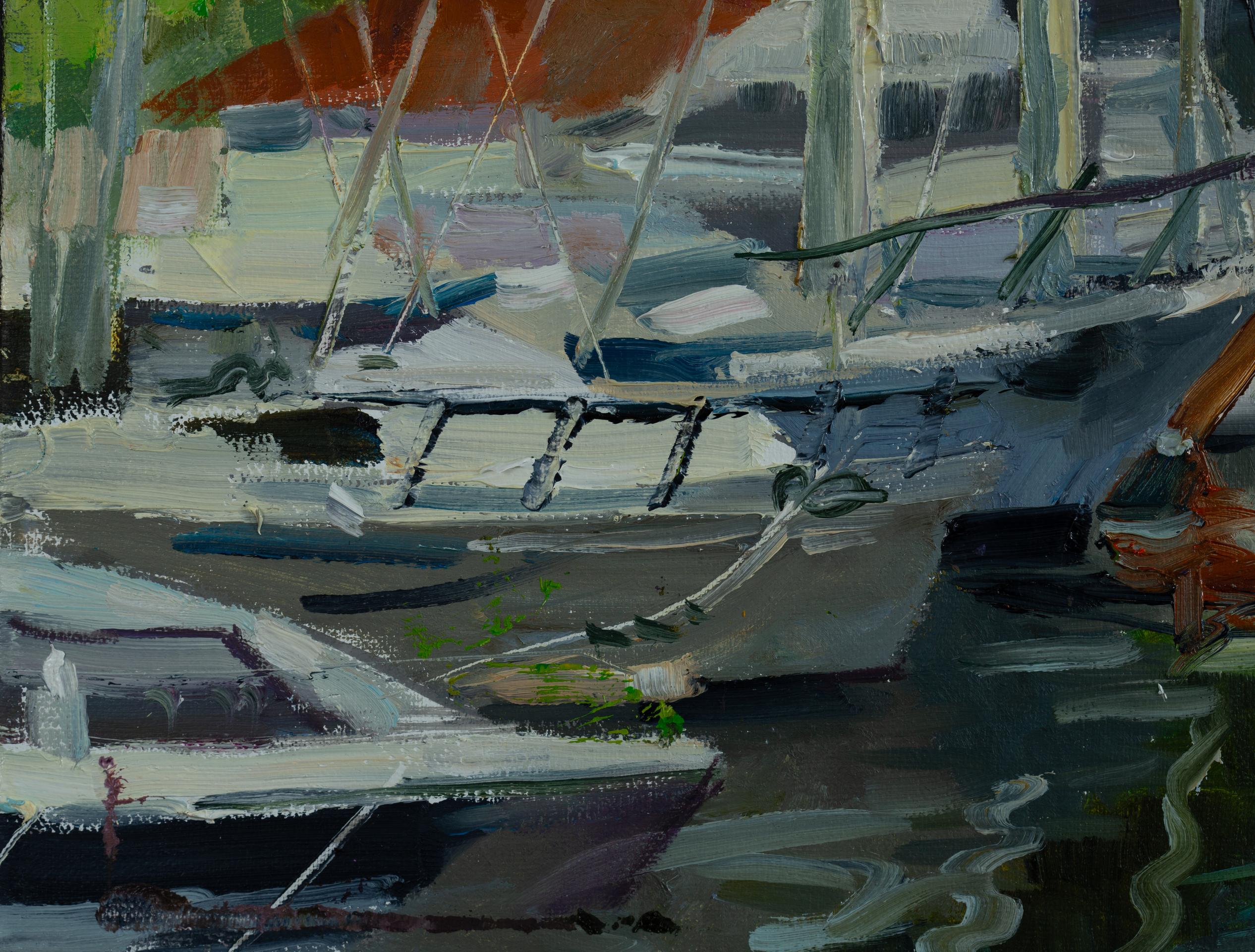 A Small Port On Turtle Island Near Oslo. Boats, yachts, fjord, Norway, nature For Sale 15