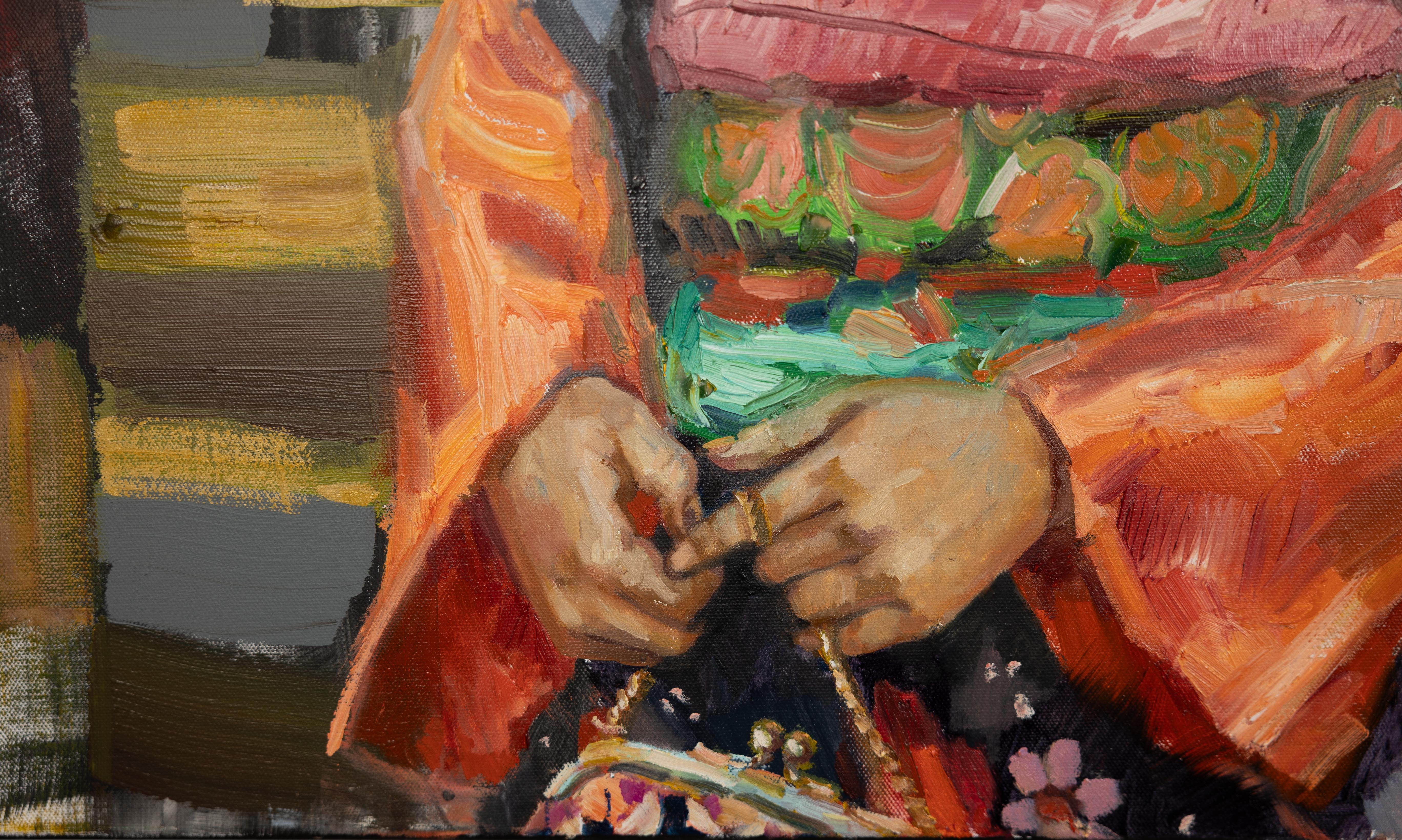Akari. Vacanze. Ragazza, Giappone, Kimono in vendita 1