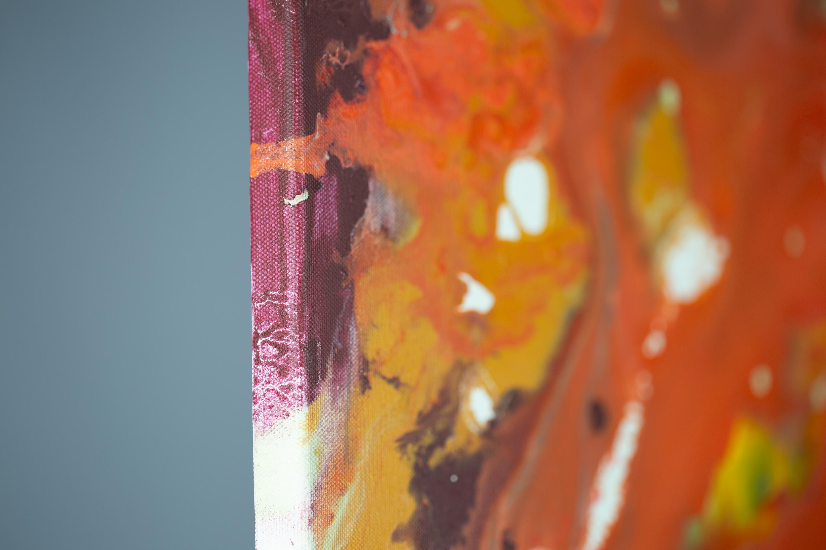 Aspiration. Red square, Abstract expressionist works for interior, Flowers For Sale 14