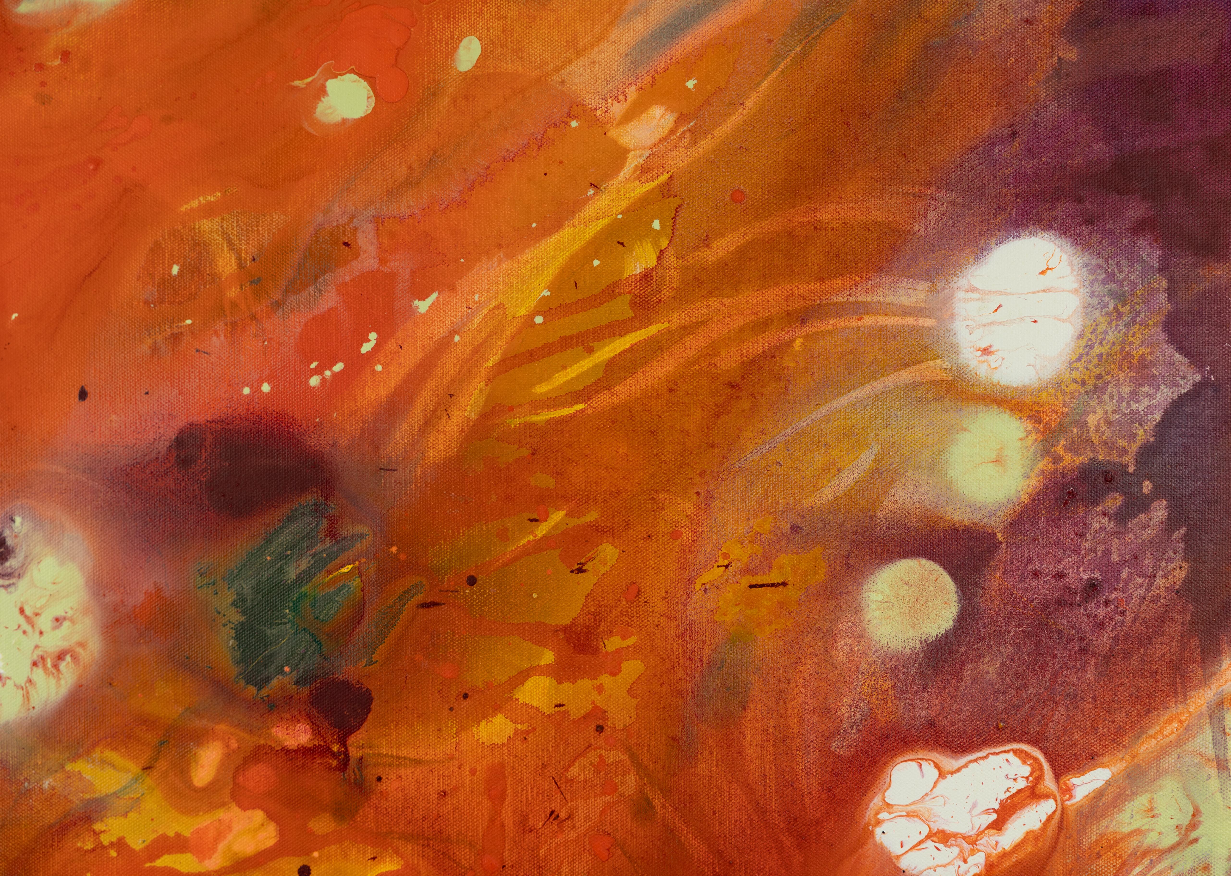 Aspiration. Red square, Abstract expressionist works for interior, Flowers For Sale 4