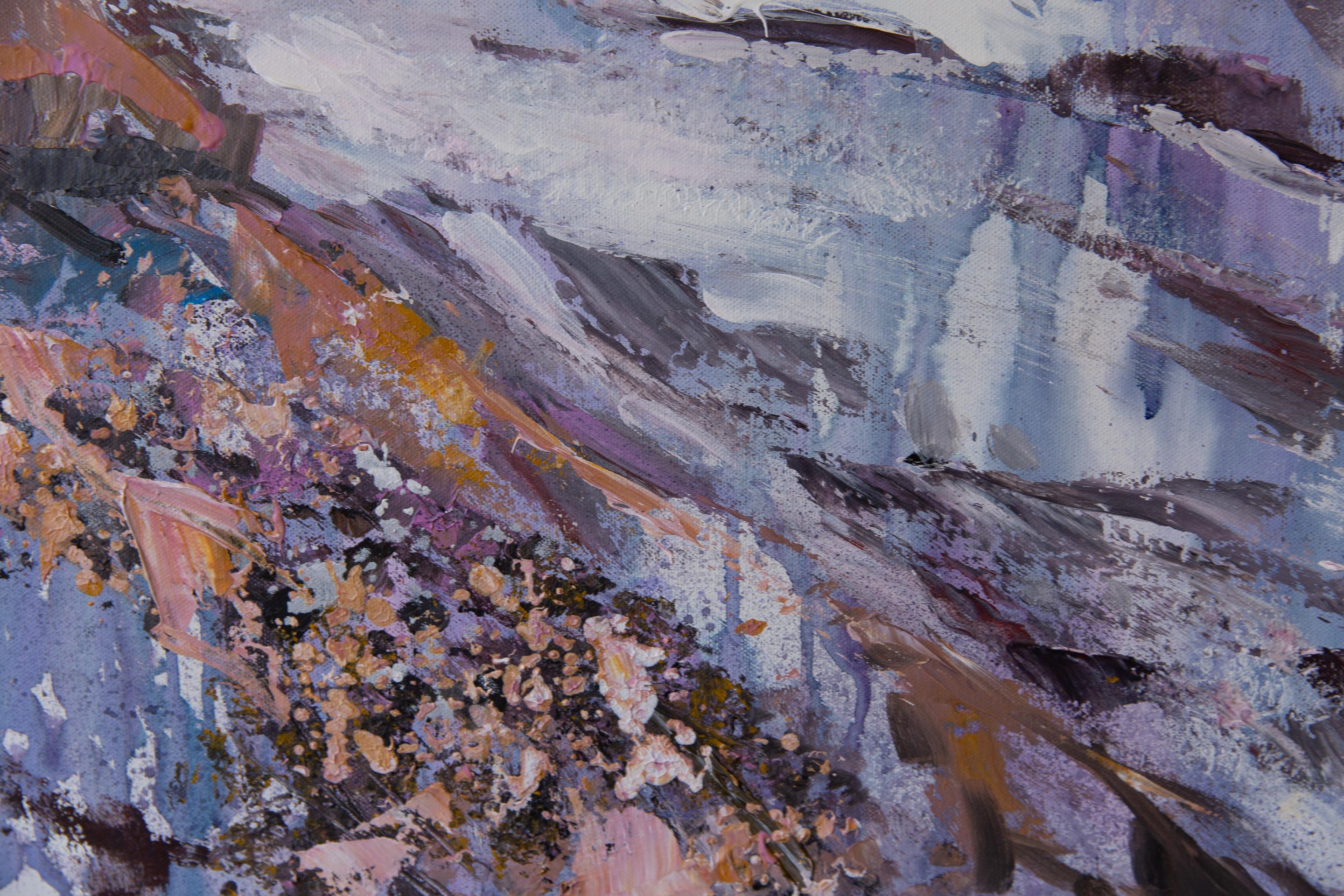 Avachinsky Volcano (Kamchatka Peninsula). Horizontal, impressionism For Sale 3