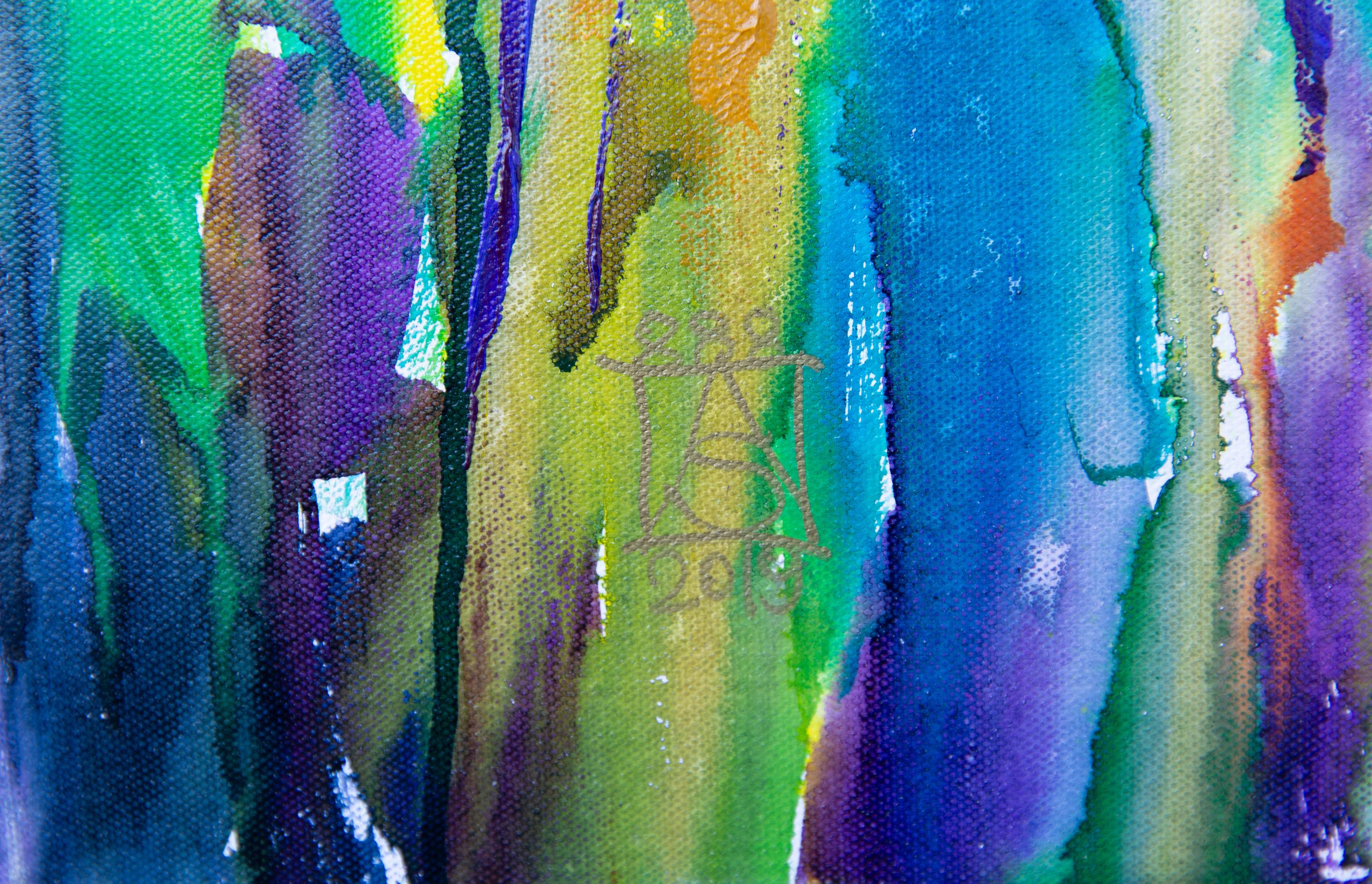 Comienzo del verano. Horizontal, expresionismo, flores, interior, luminoso en venta 1