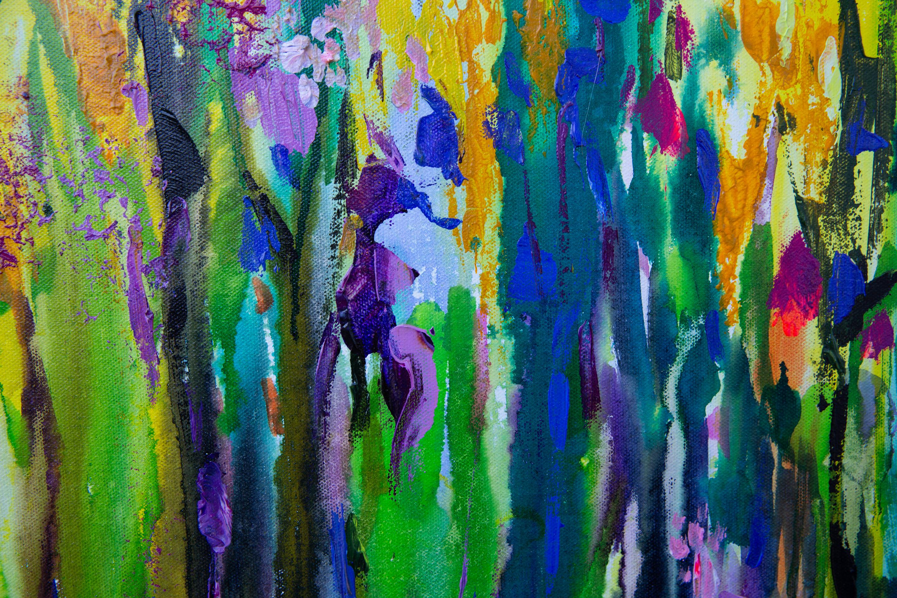 Comienzo del verano. Horizontal, expresionismo, flores, interior, luminoso en venta 4