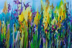 Début de l'été. Horizontal, expressionnisme, fleurs, intérieur, lumineux