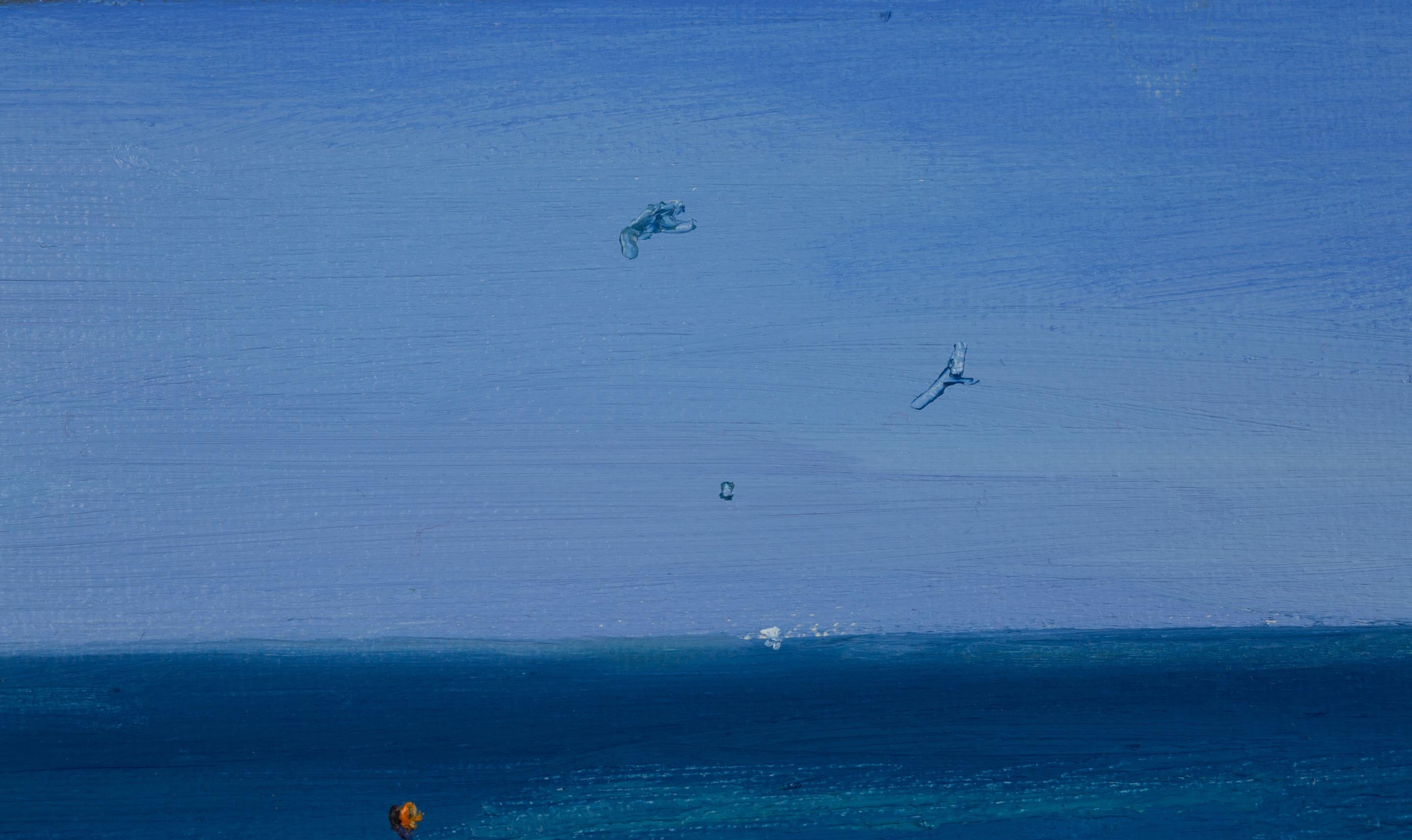 Boote am Strand von Ventimiglia. Meer, Boote, Sommer, Italien, Kleinformat im Angebot 9