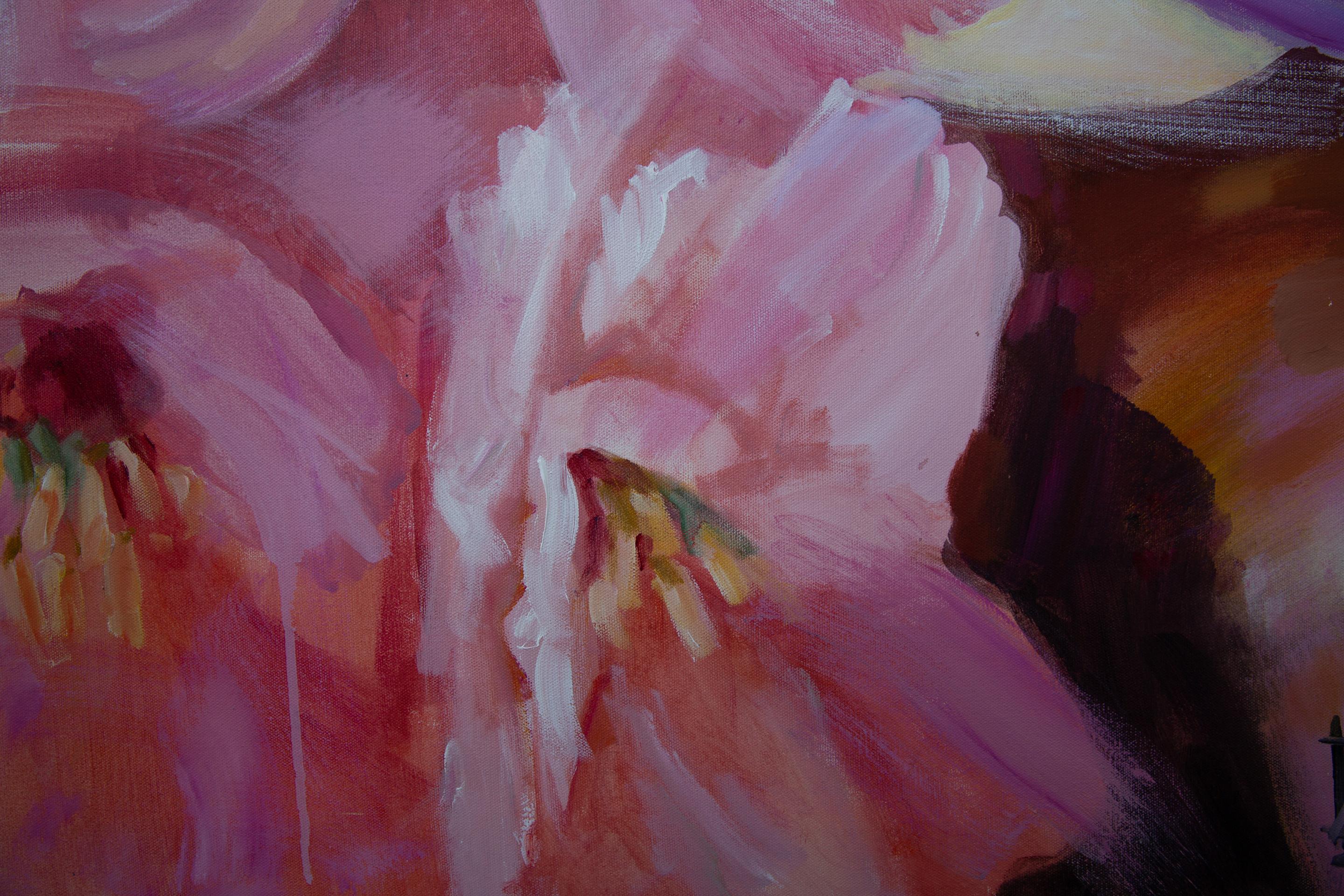 Cherry Blossom. Horizontal, large hyperrealism, cherry, flowers, interior en venta 3