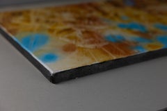 Corn Flower. Horizontal, acrylic, Japandi, Wabi-Sabi, Shabby Chic
