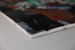 Course of Life. Acrylic painting, large format, horizontal, shoes.