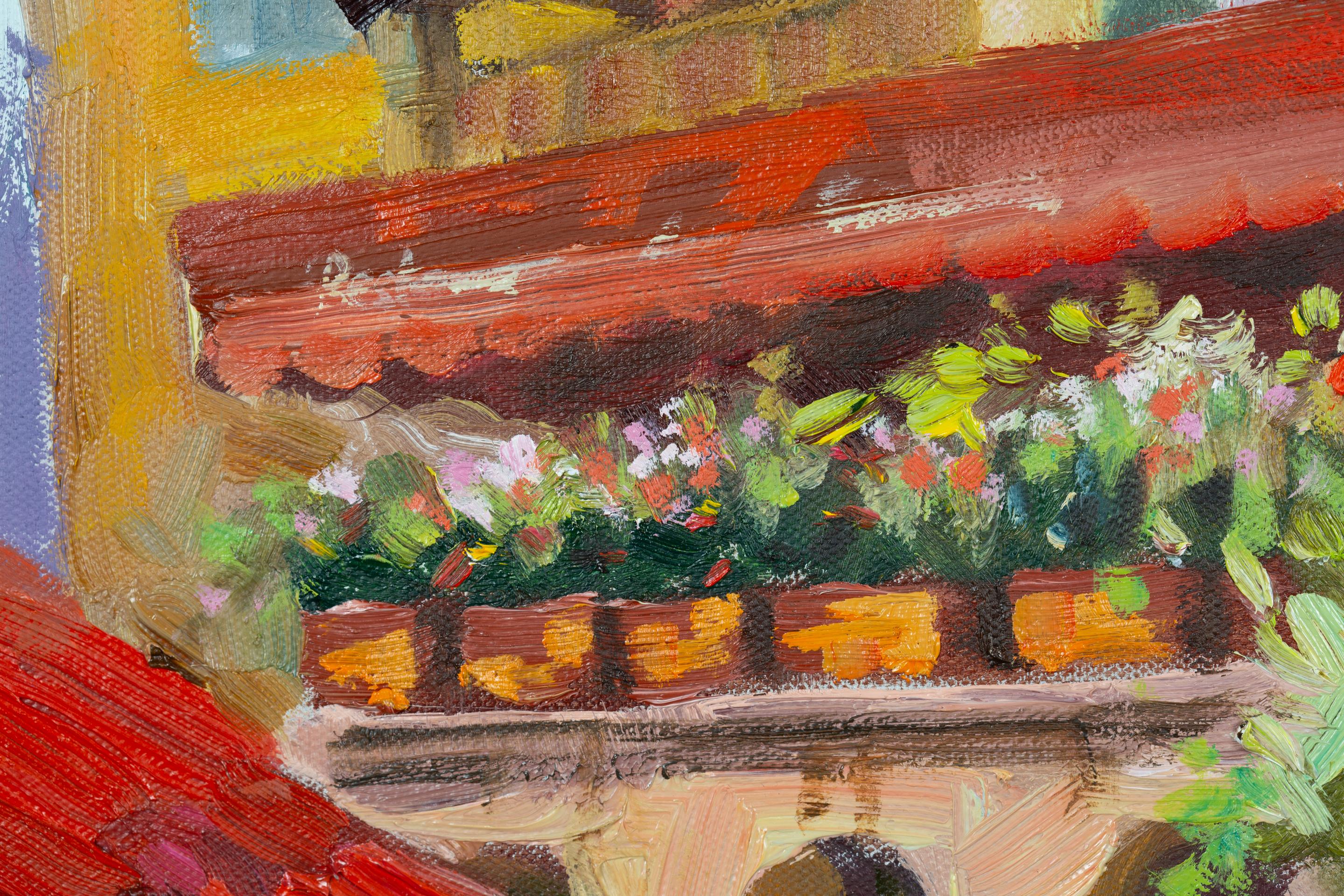 Cozy Cafe. France, old town, flowers For Sale 1