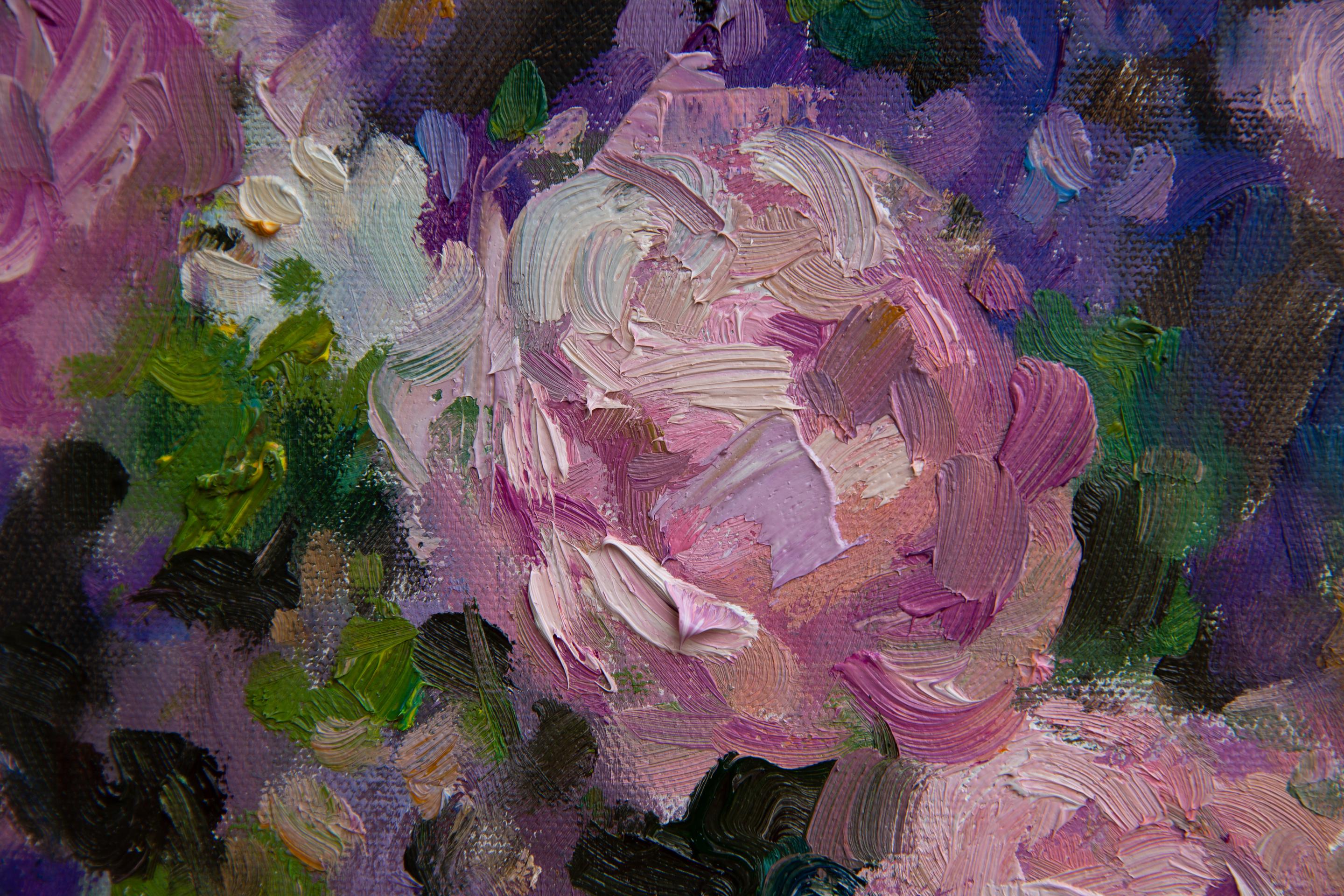 Doll. Vertical, oil, bright, flowers, fruits, summer, still life For Sale 6